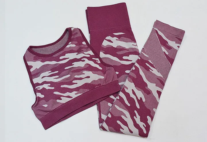 Camouflage Print Gym Sets