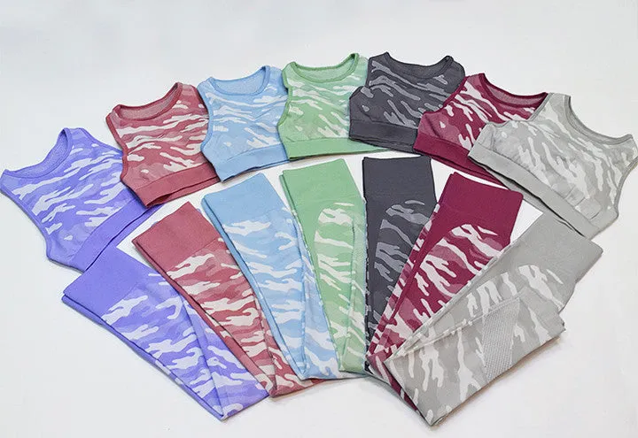 Camouflage Print Gym Sets