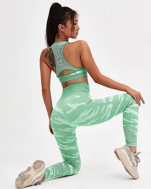 Camouflage Print Gym Sets