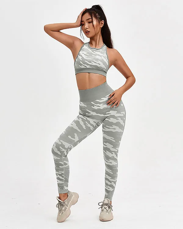 Camouflage Print Gym Sets