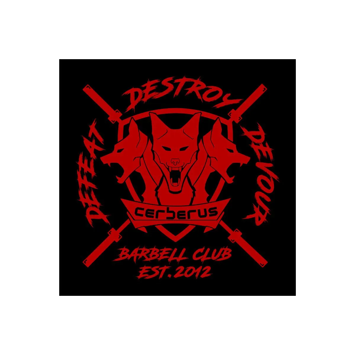 CERBERUS Barbell Club (Black) Banner