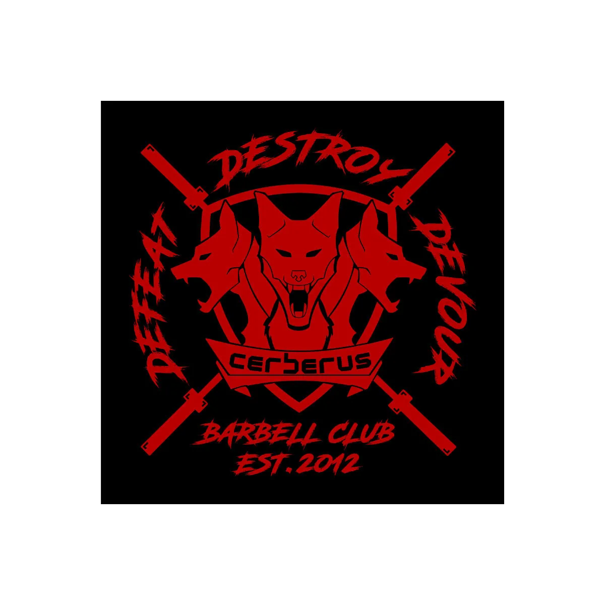 CERBERUS Barbell Club (Black) Banner