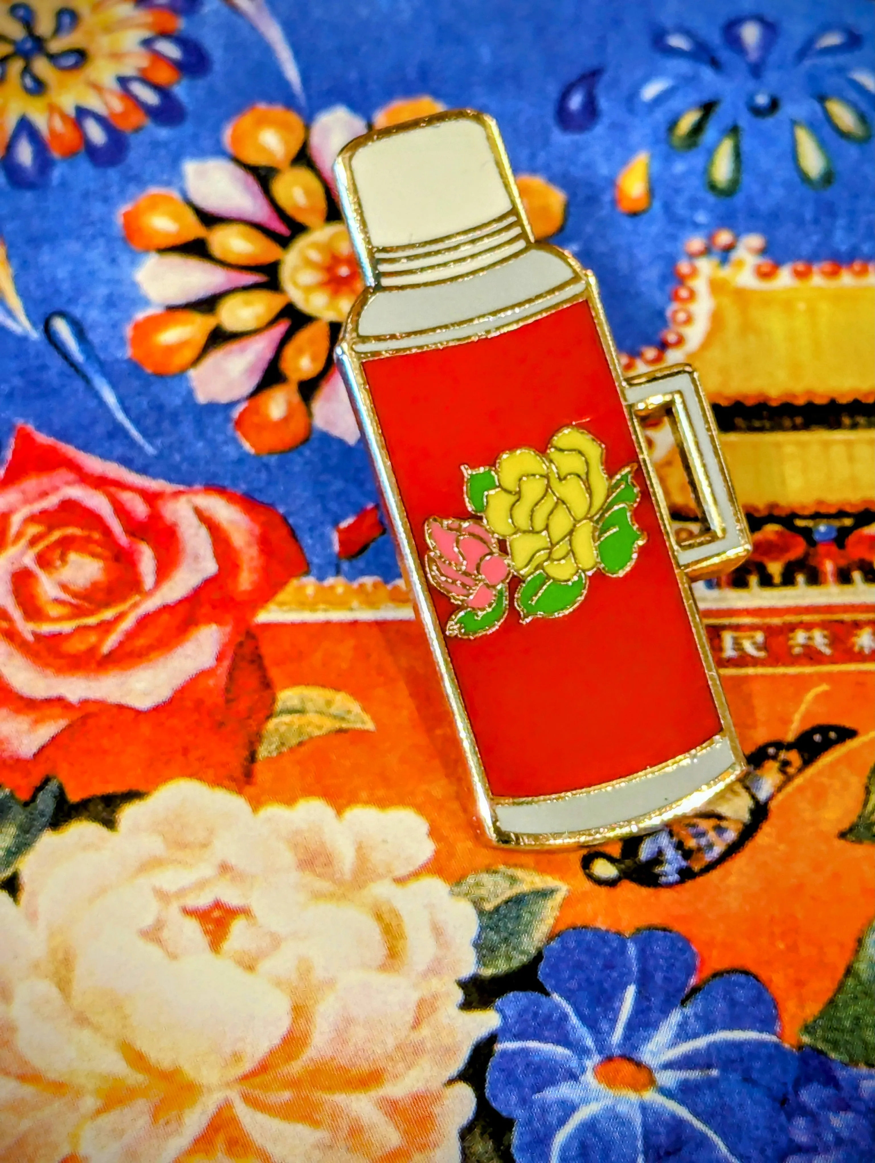 Chinese Thermos pin