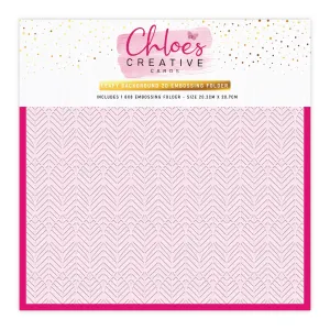 Chloes Creative Cards - 8x8" 2D Embossing Folder - Leafy Background