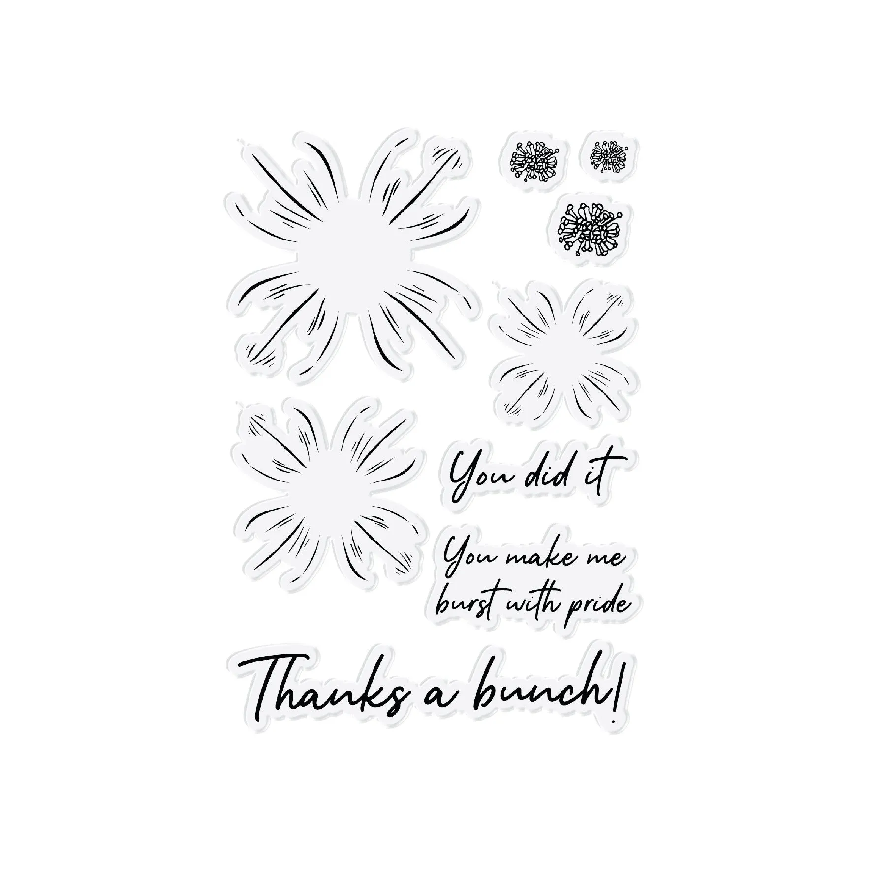 Chloes Creative Cards Die & Stamp Set - Beautiful Bouquet Blossom