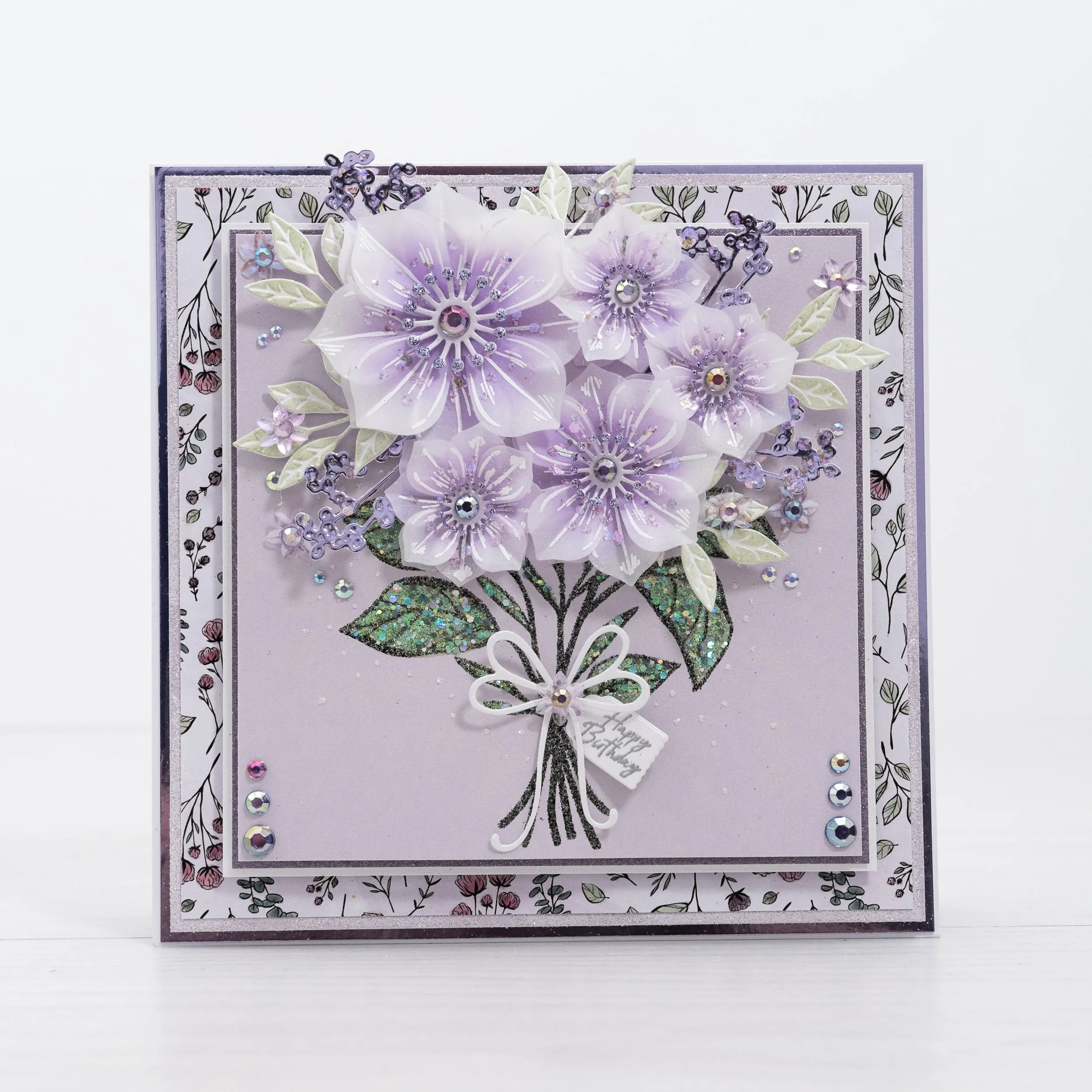 Chloes Creative Cards Die & Stamp Set - Beautiful Bouquet Blossom
