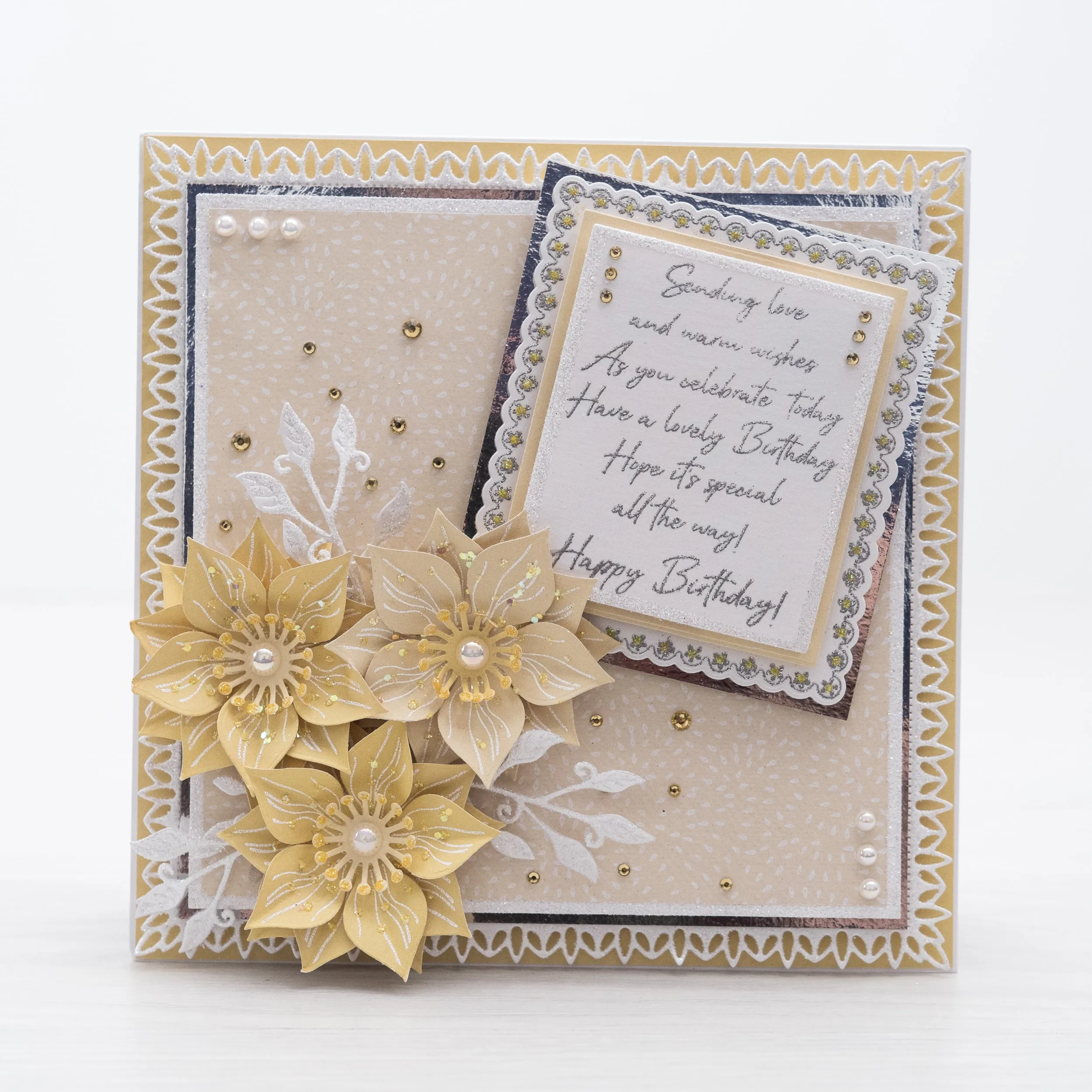 Chloes Creative Cards Die & Stamp Set - Birthday Verse & Sentiment