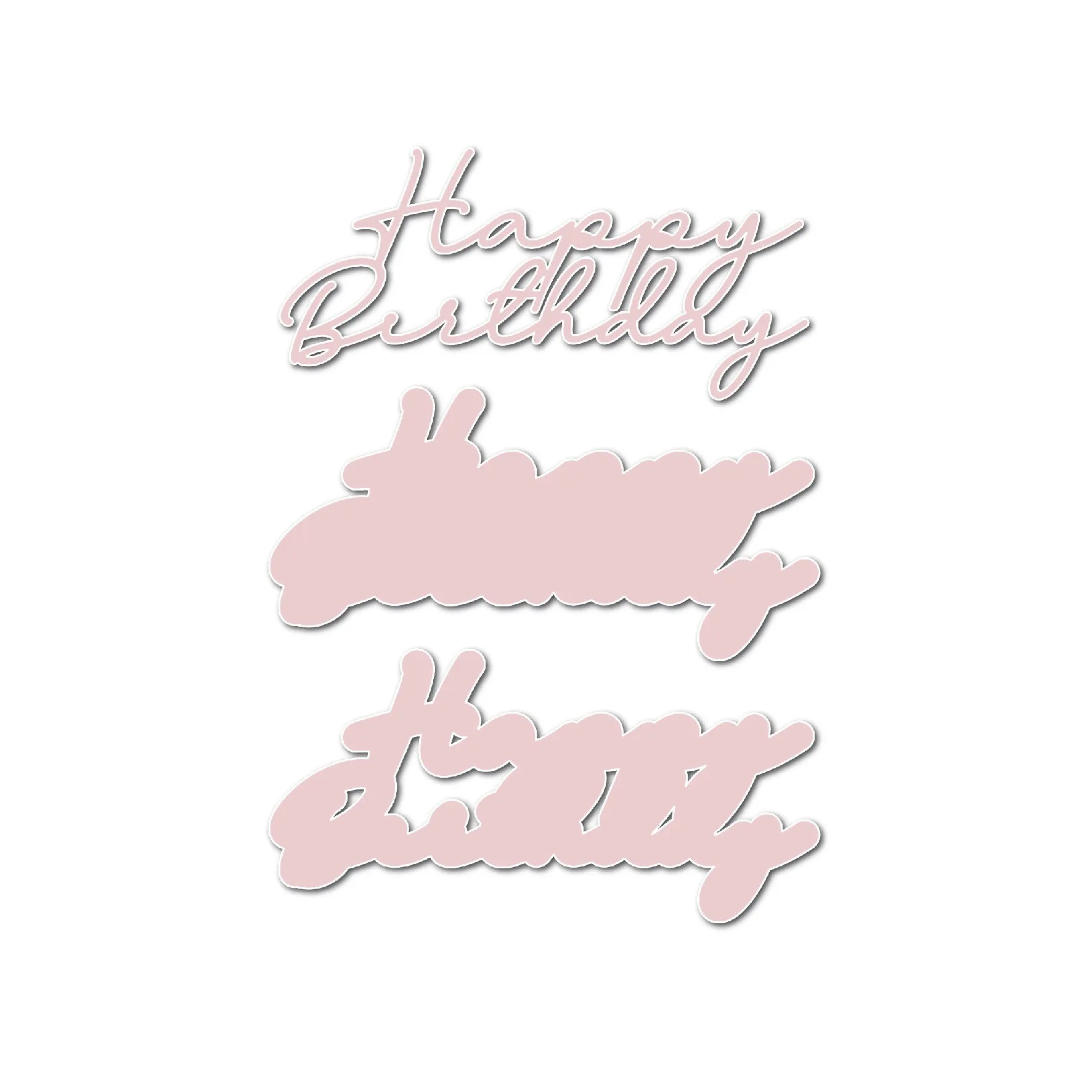 Chloes Creative Cards Die & Stamp Set - Filigree Happy Birthday