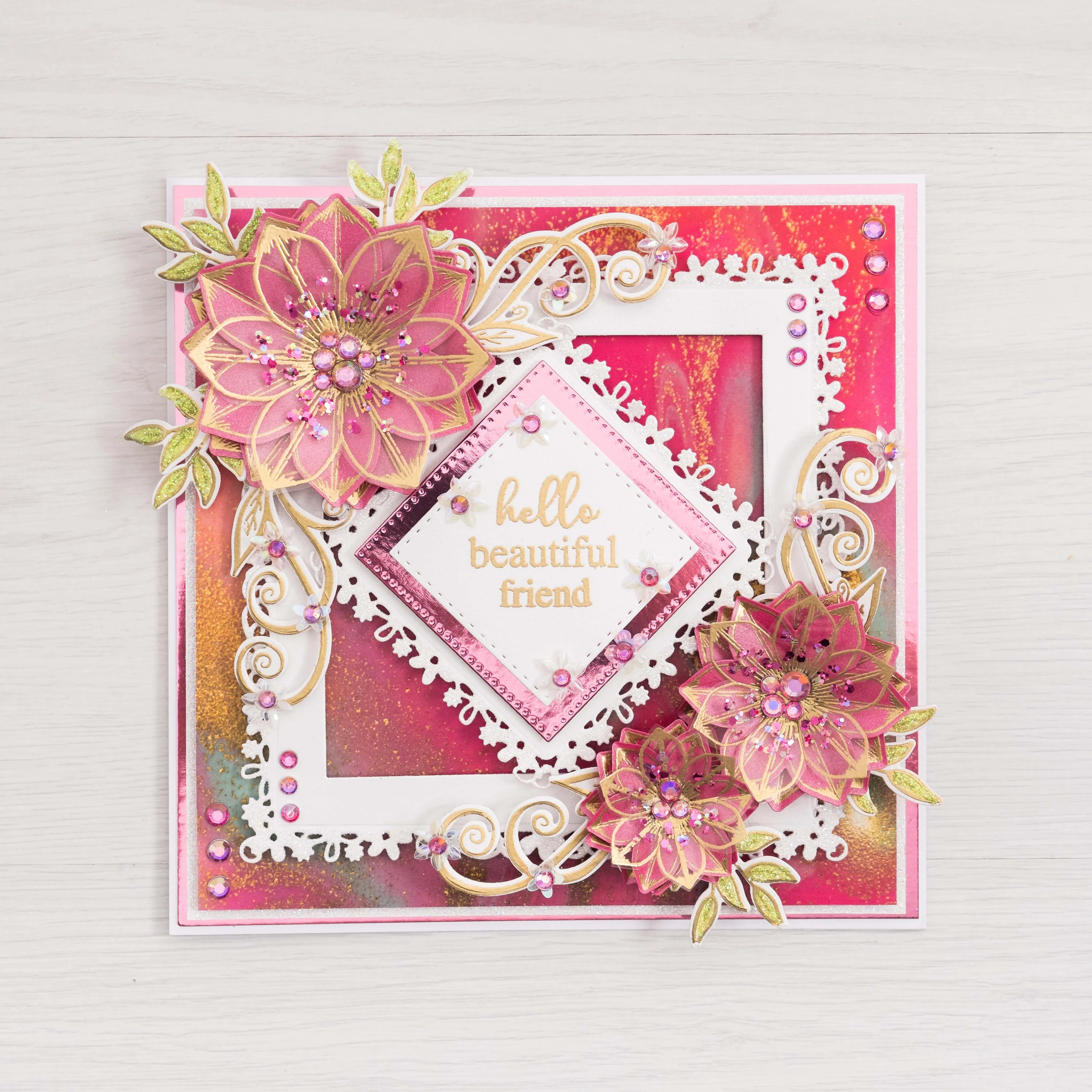 Chloes Creative Cards Die & Stamp Set – Summer Flower Trio