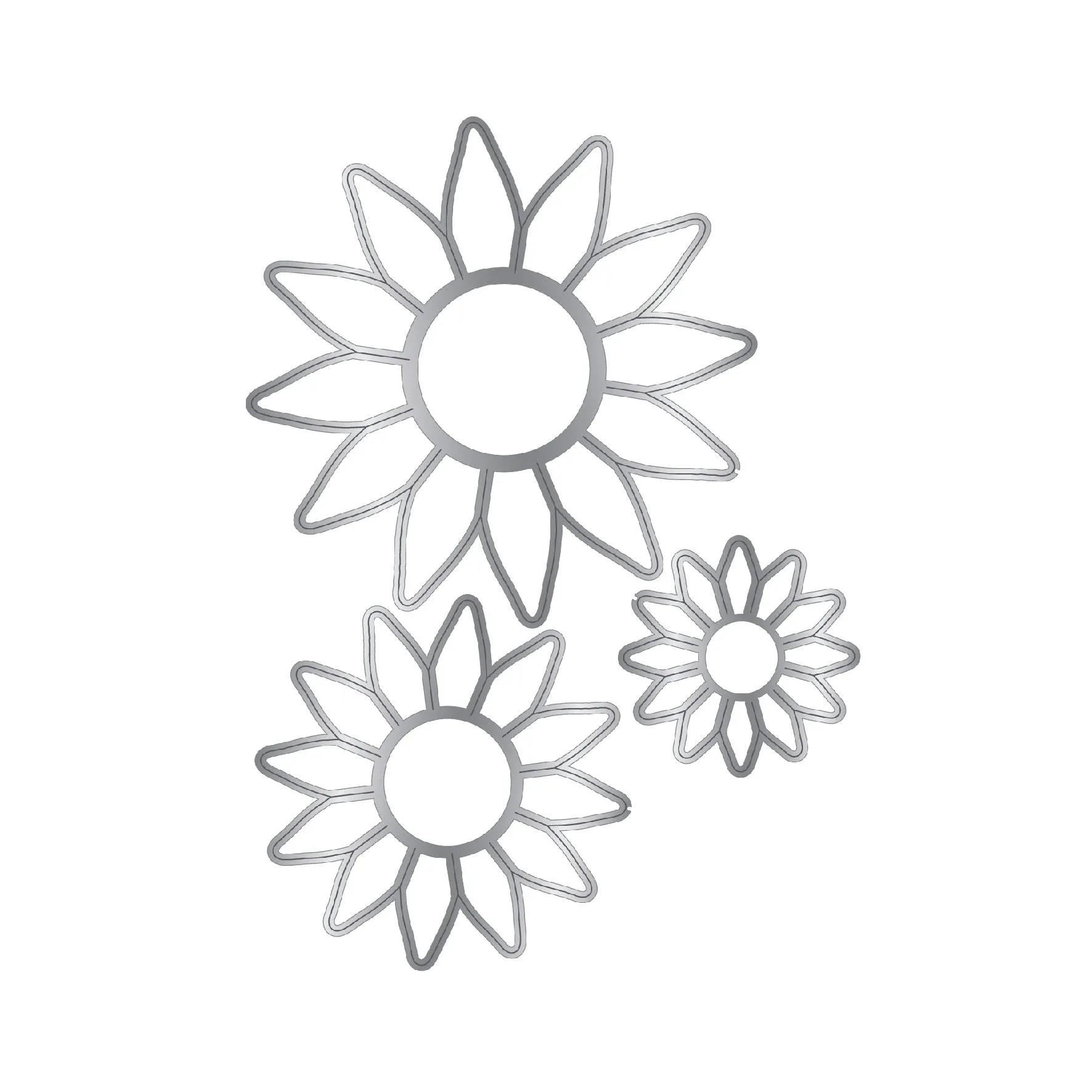 Chloes Creative Cards Die & Stamp Set – Sunflower Trio