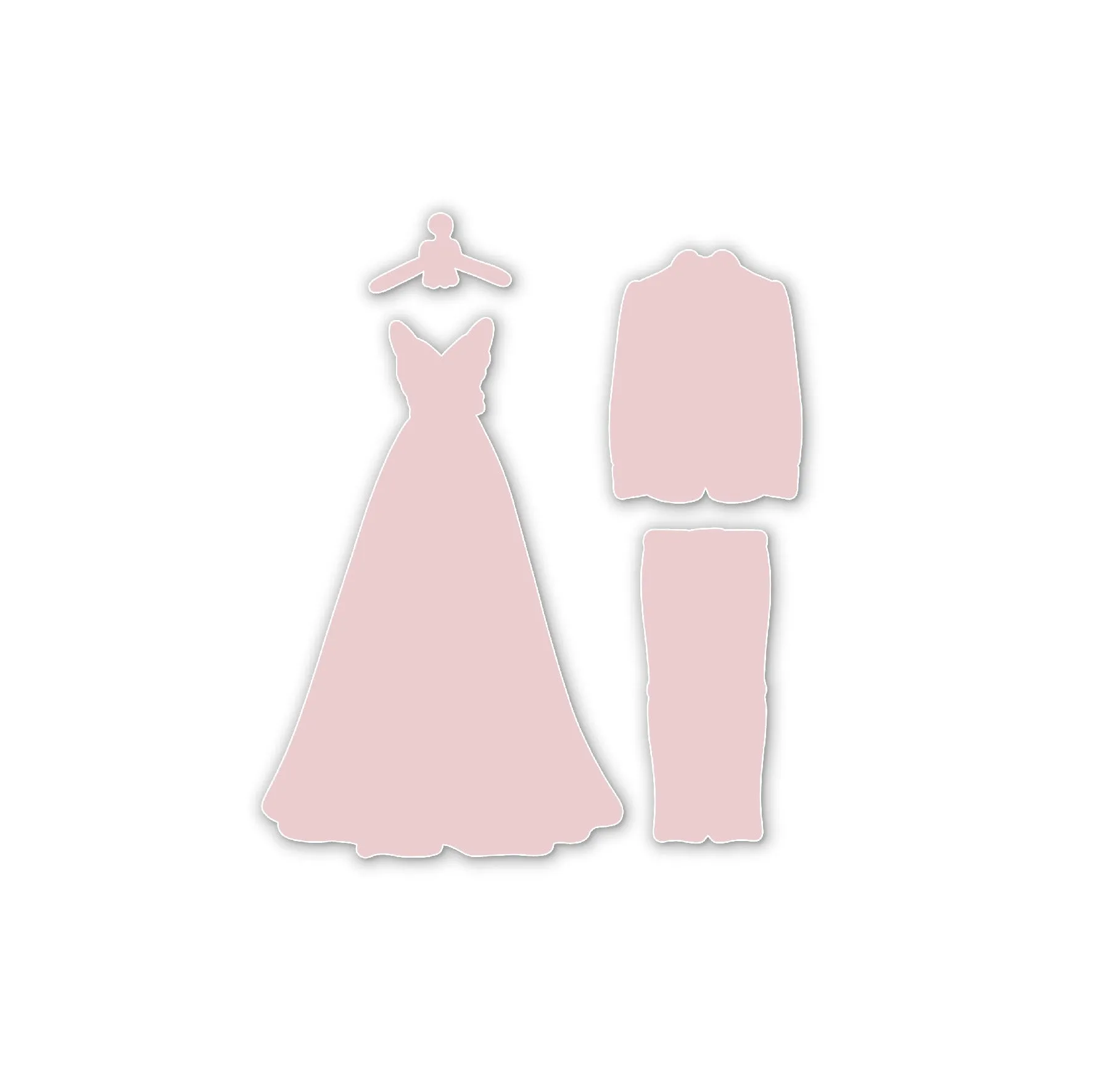 Chloes Creative Cards Die & Stamp Set - Tuxedo and Gown