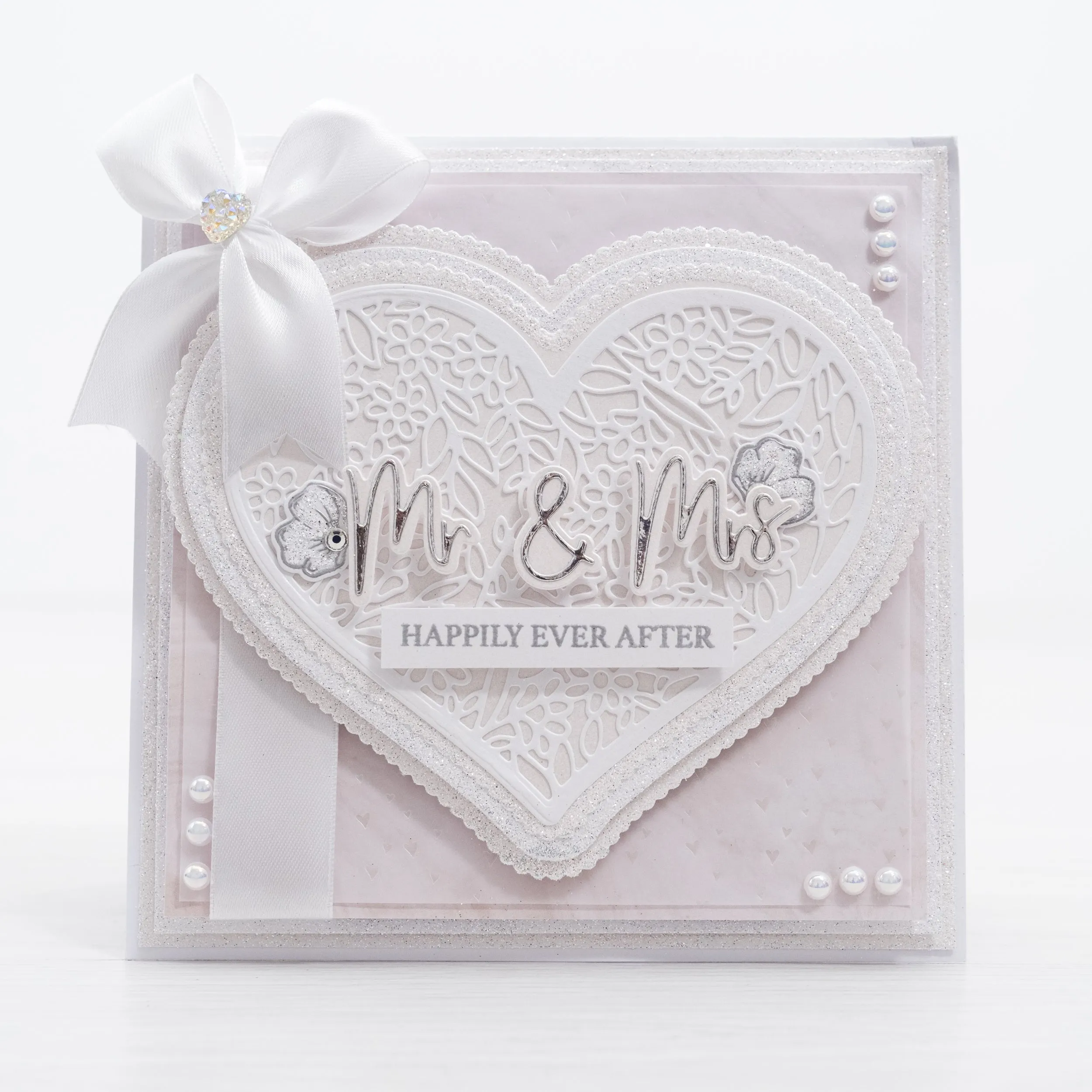 Chloes Creative Cards Die & Stamp Set - Wedding Sentiment Builder