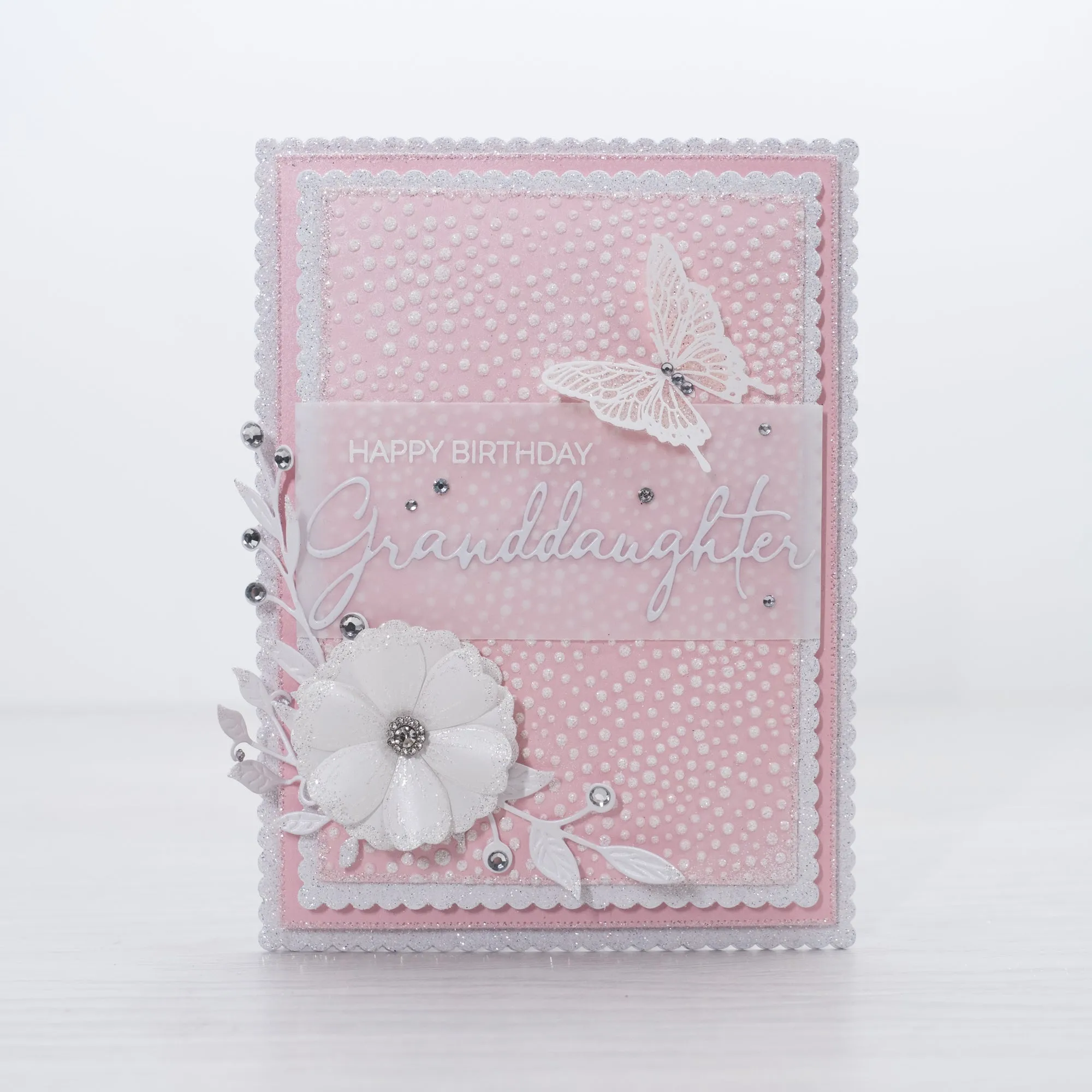 Chloes Creative Cards Metal Die Set – 8x8" Scalloped & Pierced Rectangles