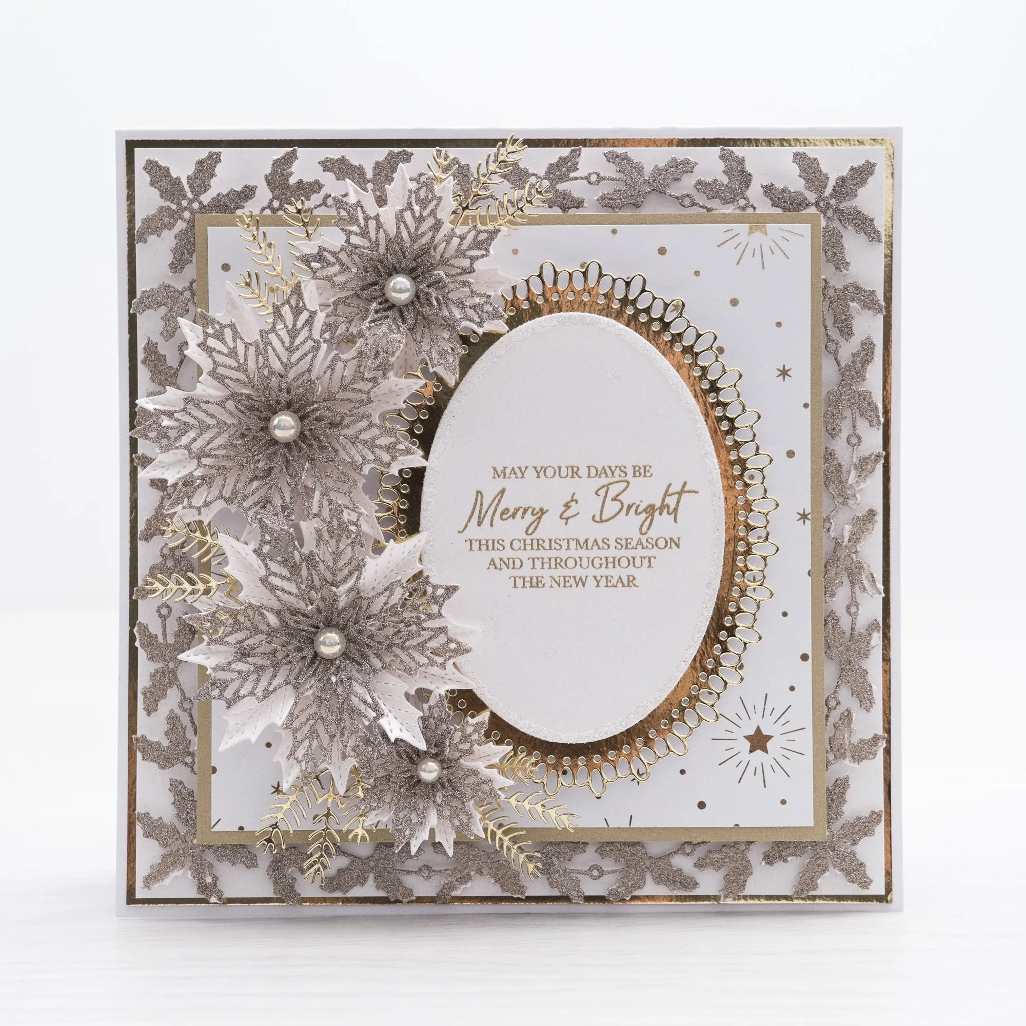 Chloes Creative Cards Metal Die Set - Elegant Poinsettia