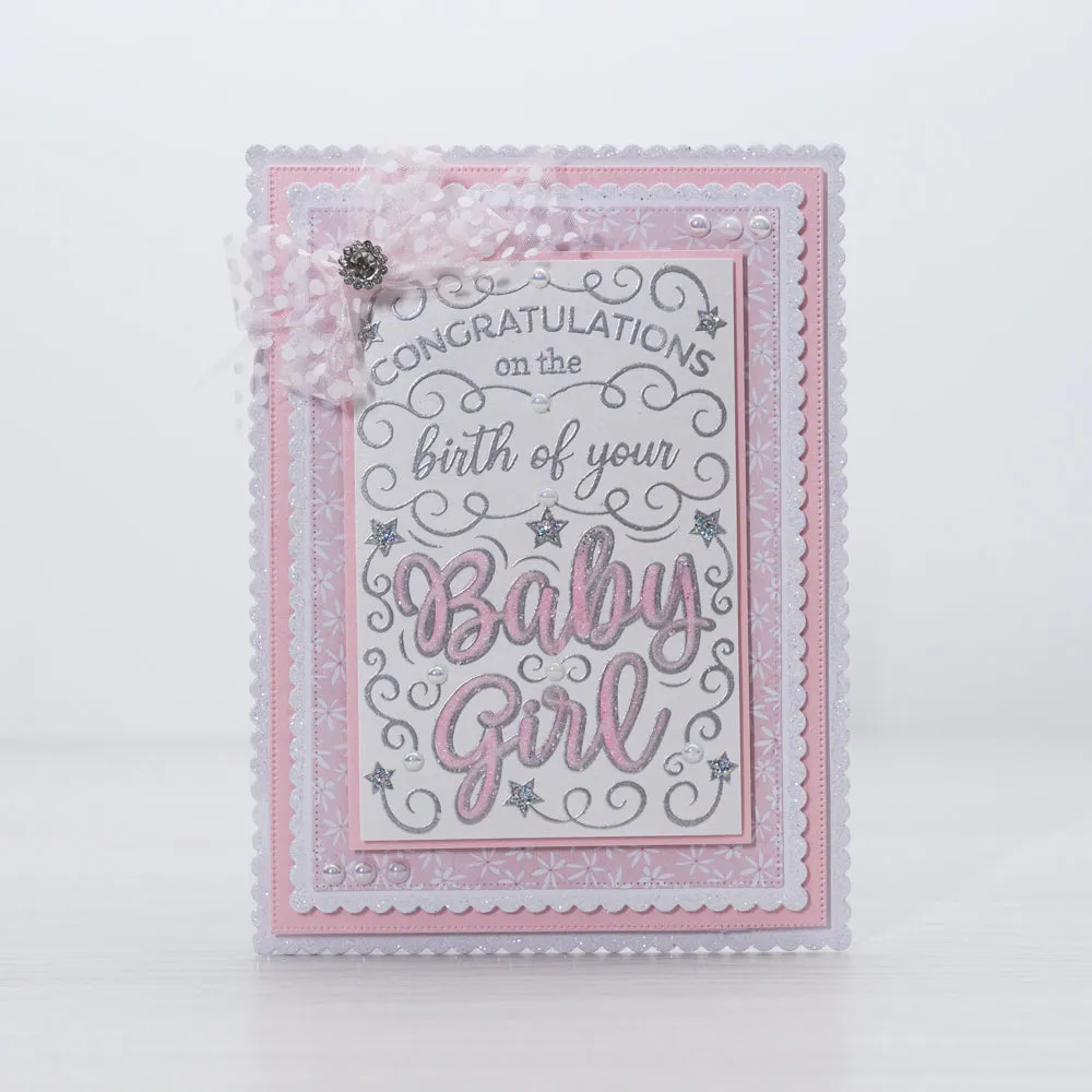 Chloes Creative Cards Photopolymer Stamp Set (A6) - Statement Sentiments Baby Girl