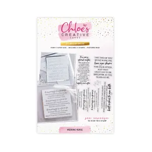 Chloes Creative Cards Photopolymer Stamp Set (A6) - Wedding Verse