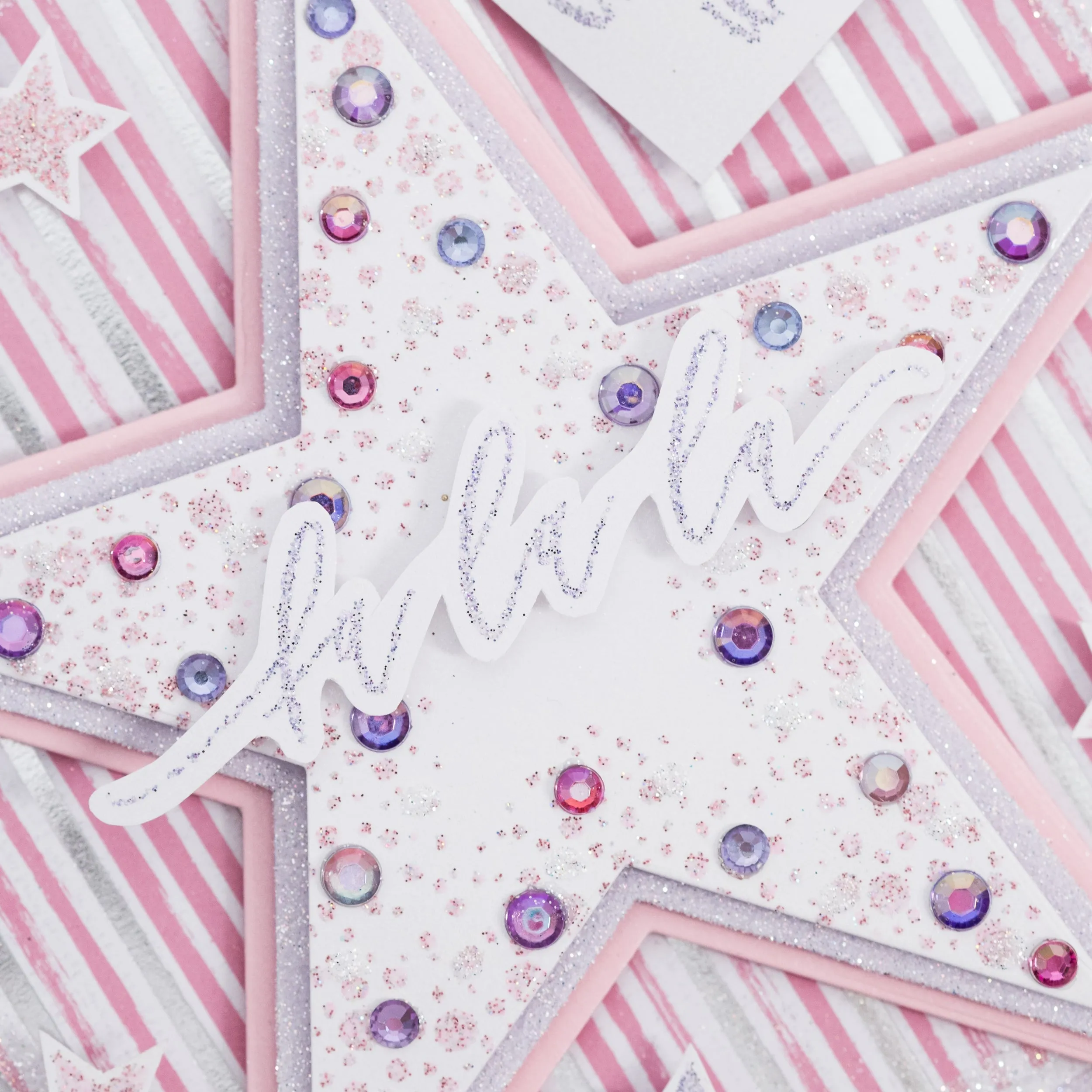 Chloes Creative Cards Photopolymer Stamp Set (Square) - Confetti Star