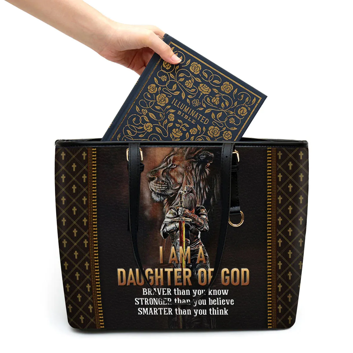 Christianart Designer Handbags, I Am A Daughter Of God, Personalized Gifts, Gifts for Women.