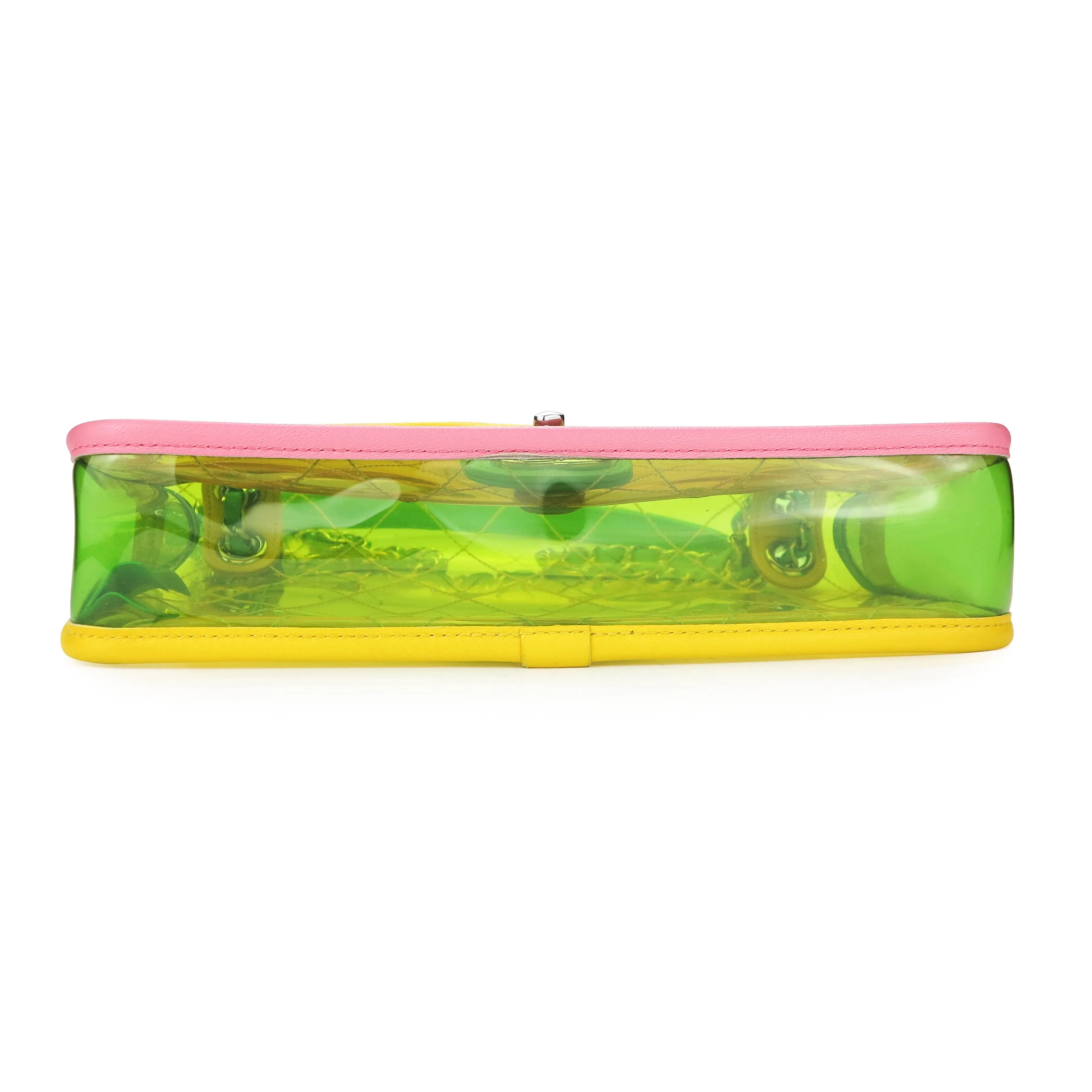Coco Splash Yellow PVC Medium Flap Bag