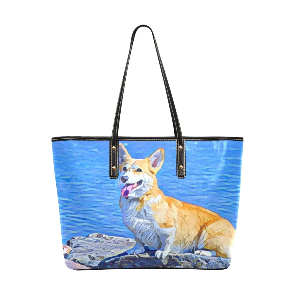 Corgi Tote Bag - Beach