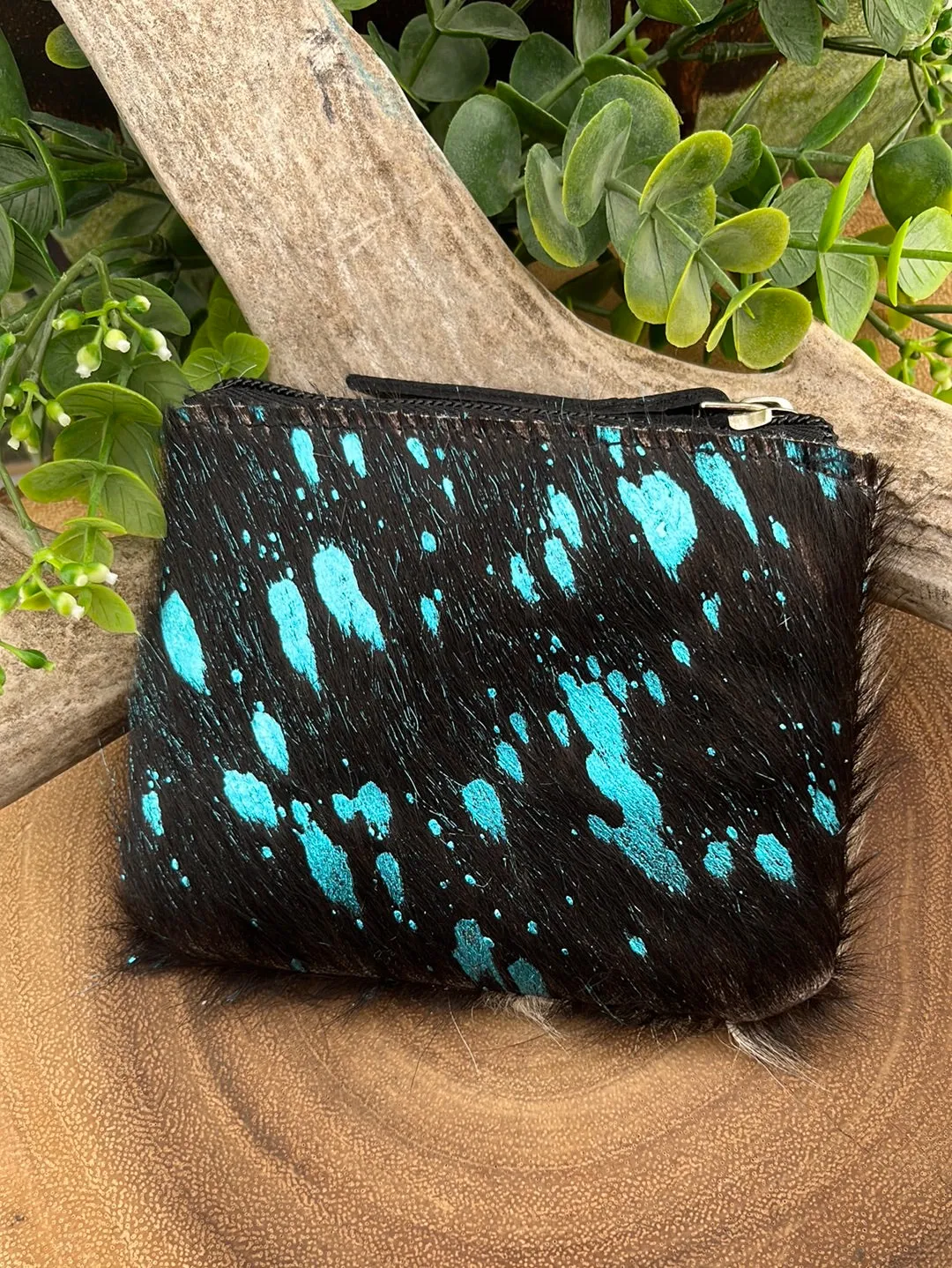 Cowhide Coin Pouches