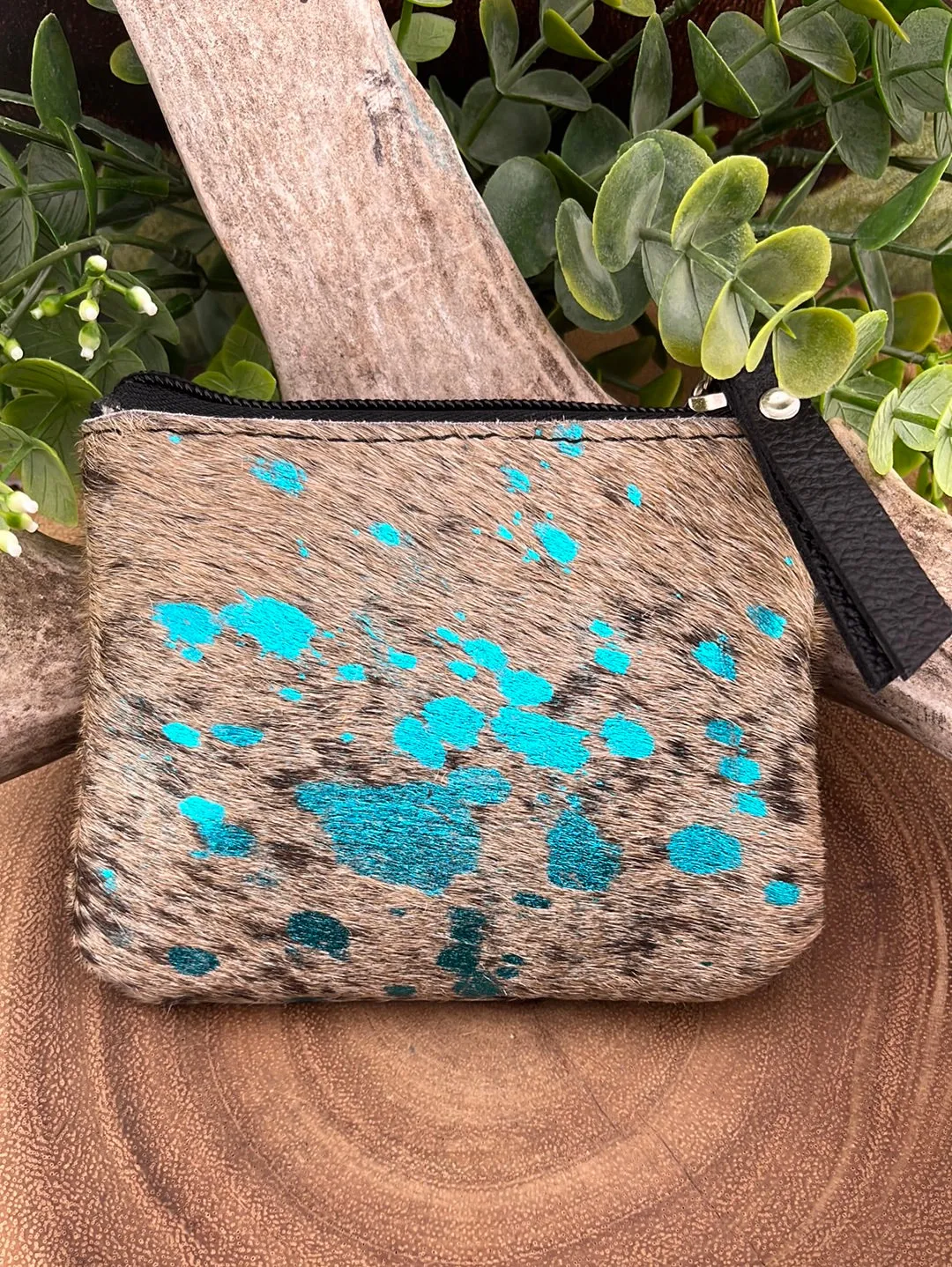 Cowhide Coin Pouches