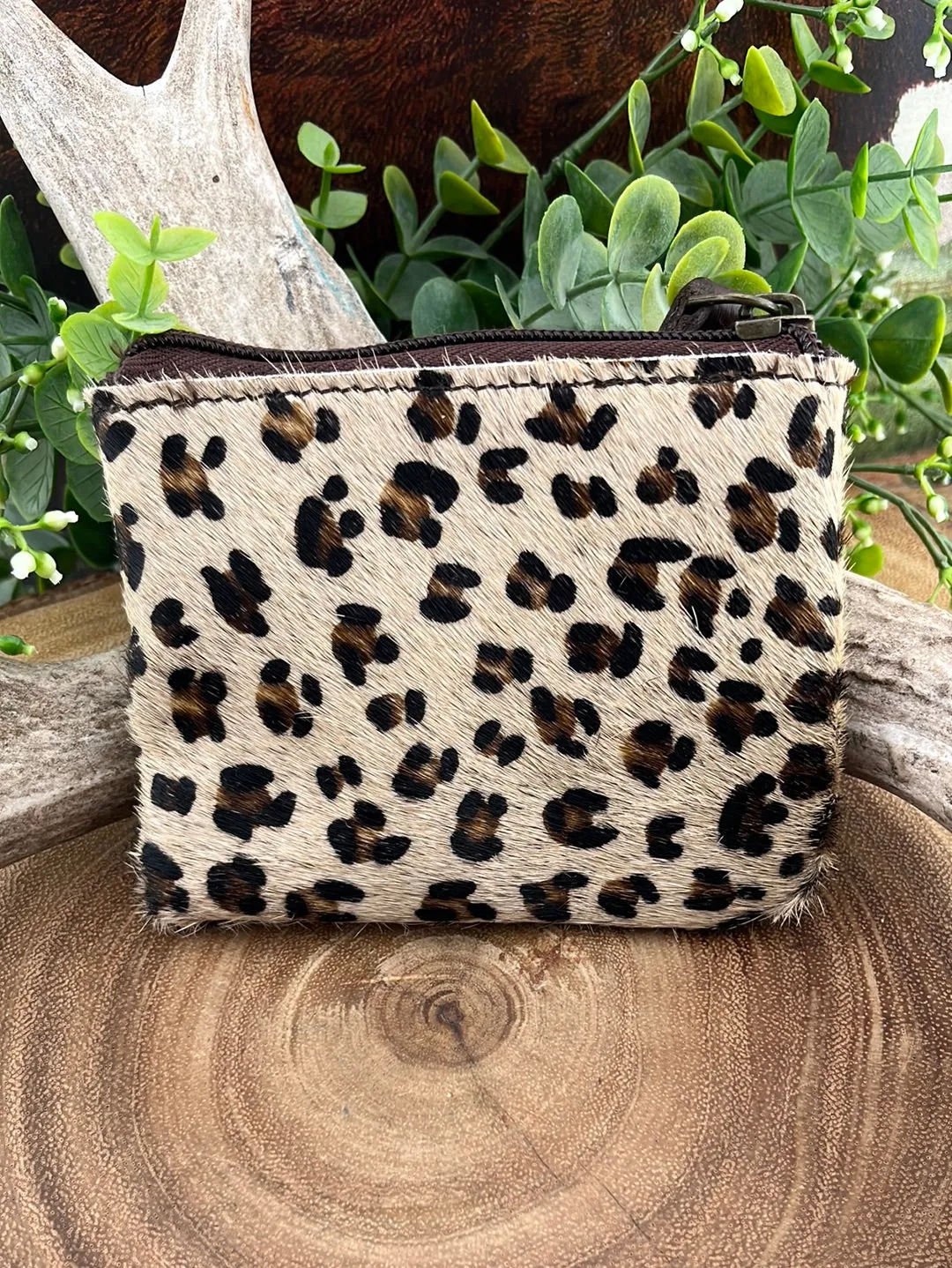 Cowhide Coin Pouches