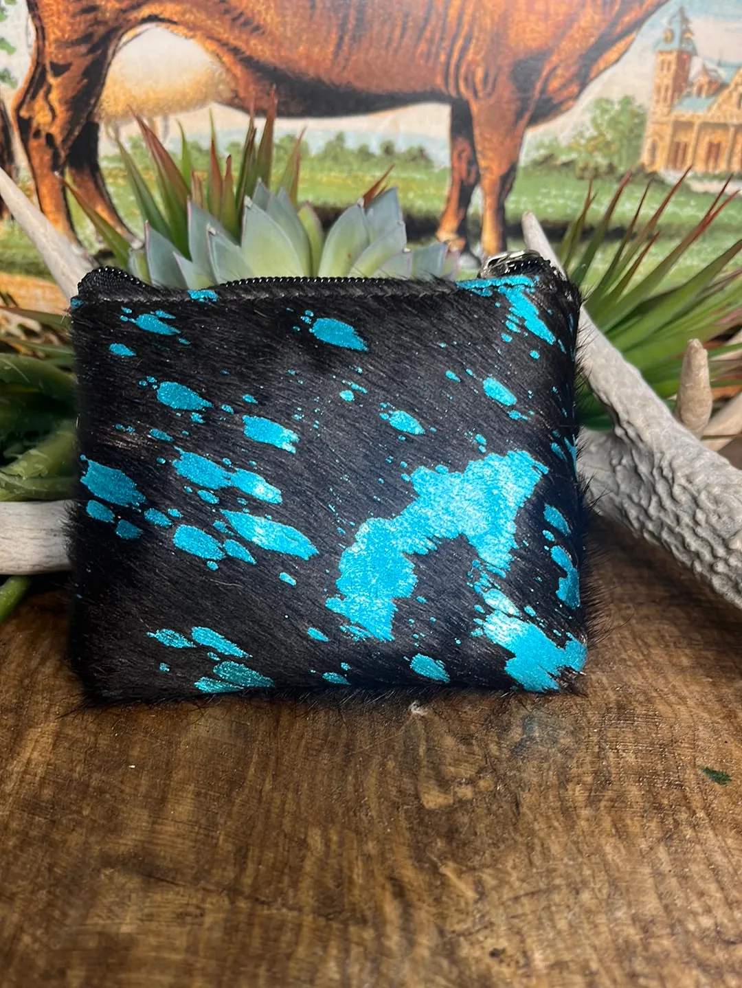 Cowhide Coin Pouches