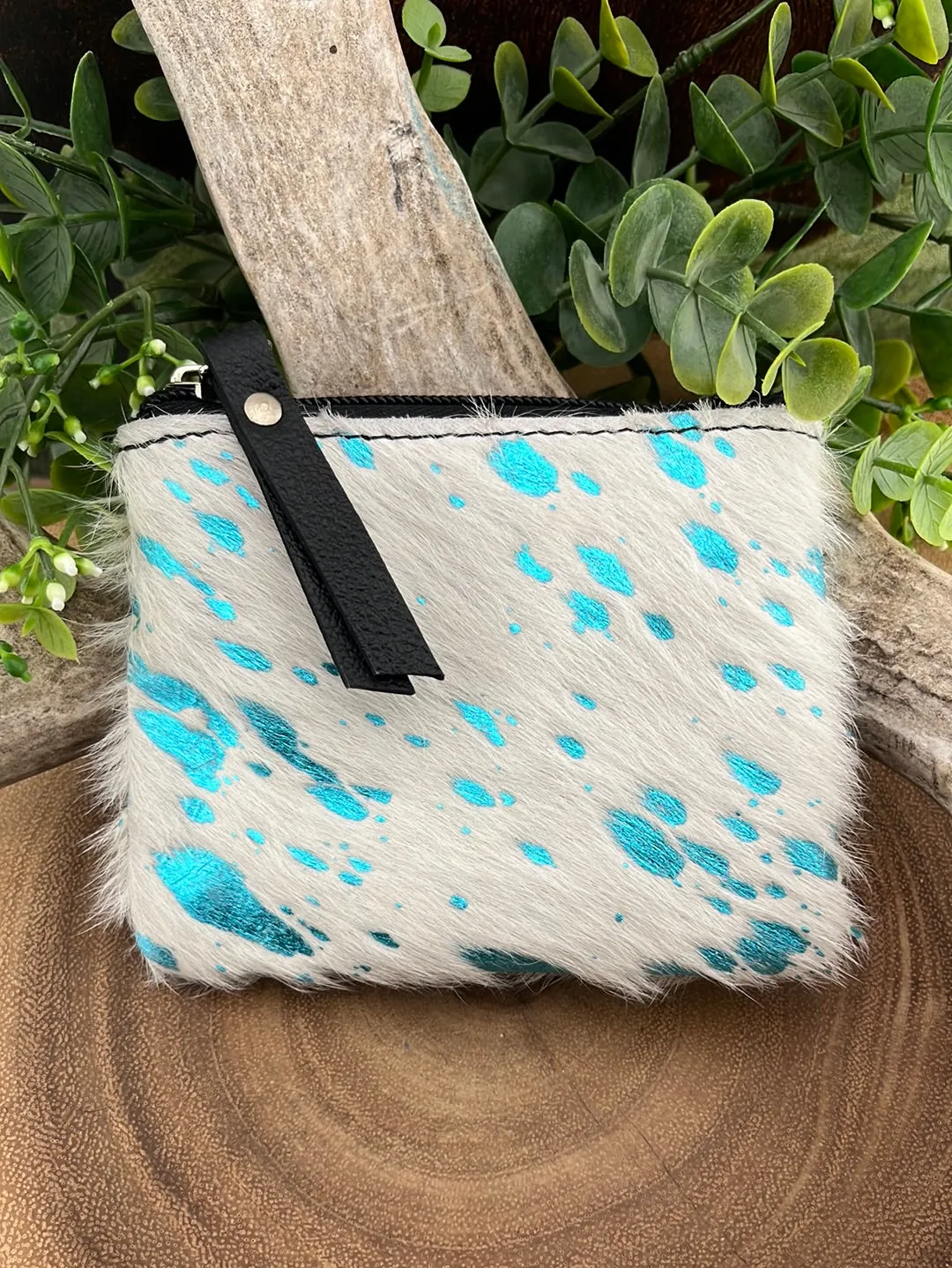Cowhide Coin Pouches