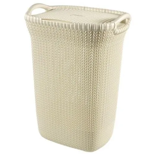 Curver Knit Laundry Hamper White 57L