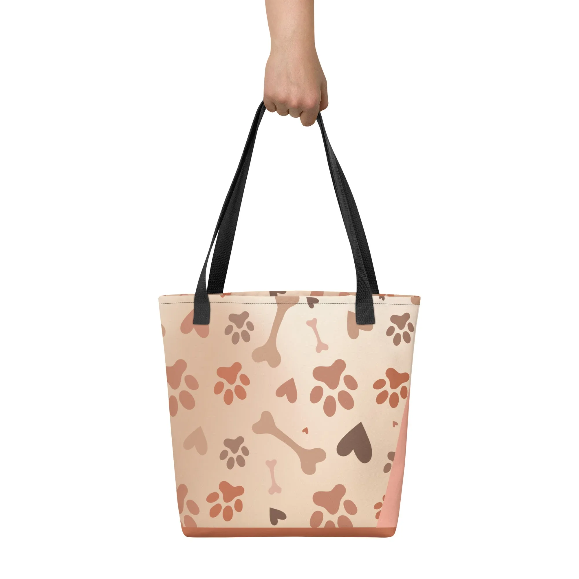 Cute Poodle Print Tote Bag