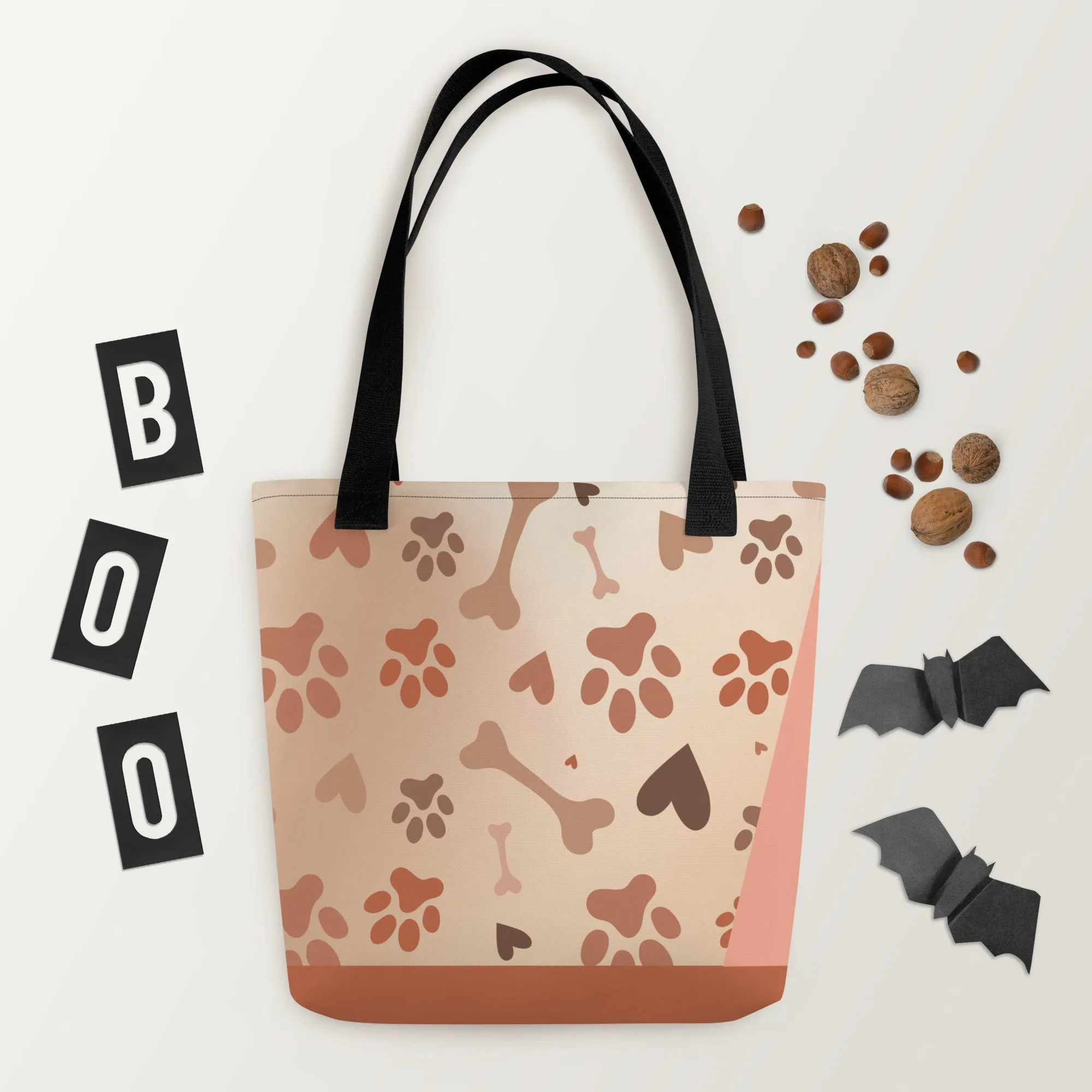 Cute Poodle Print Tote Bag