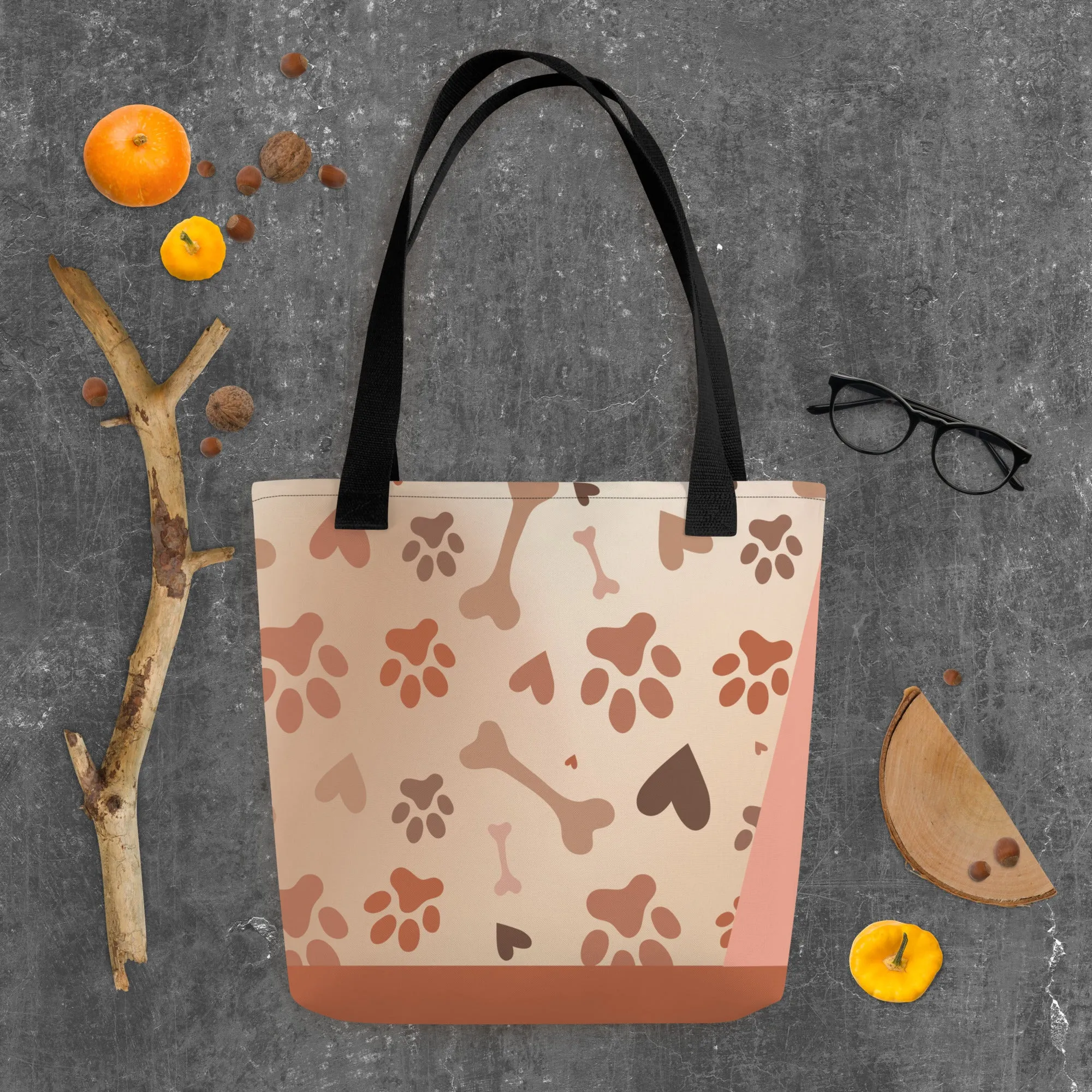Cute Poodle Print Tote Bag