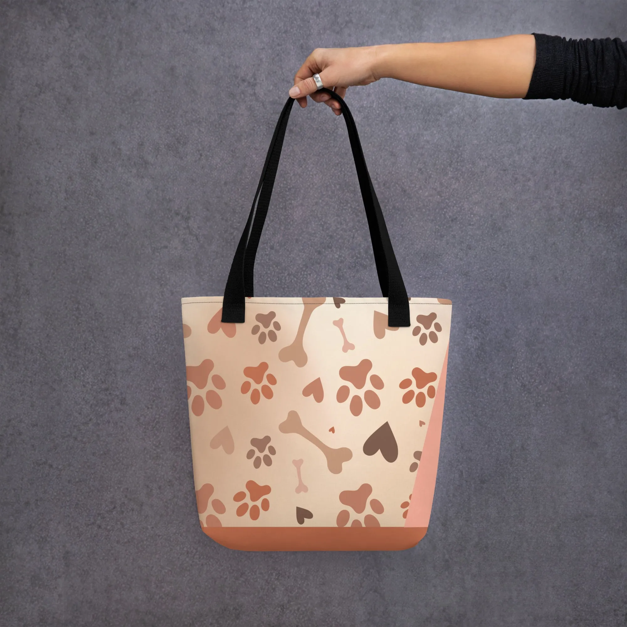 Cute Poodle Print Tote Bag