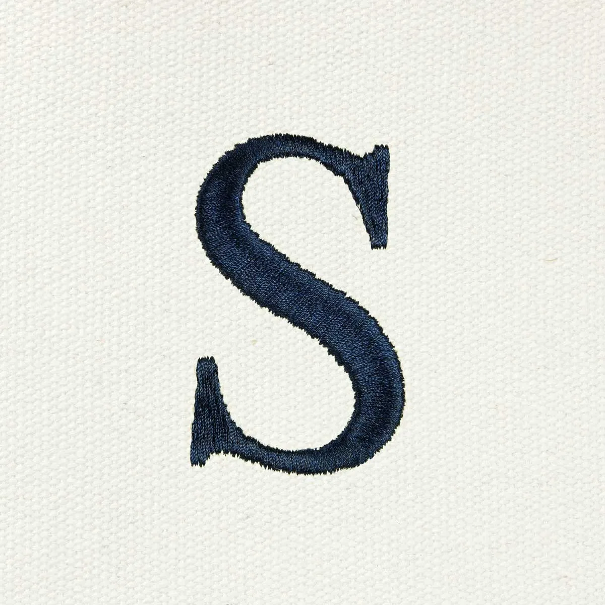 Dalix Medium Personalized Tote Bag Monogrammed Initial Letter - S