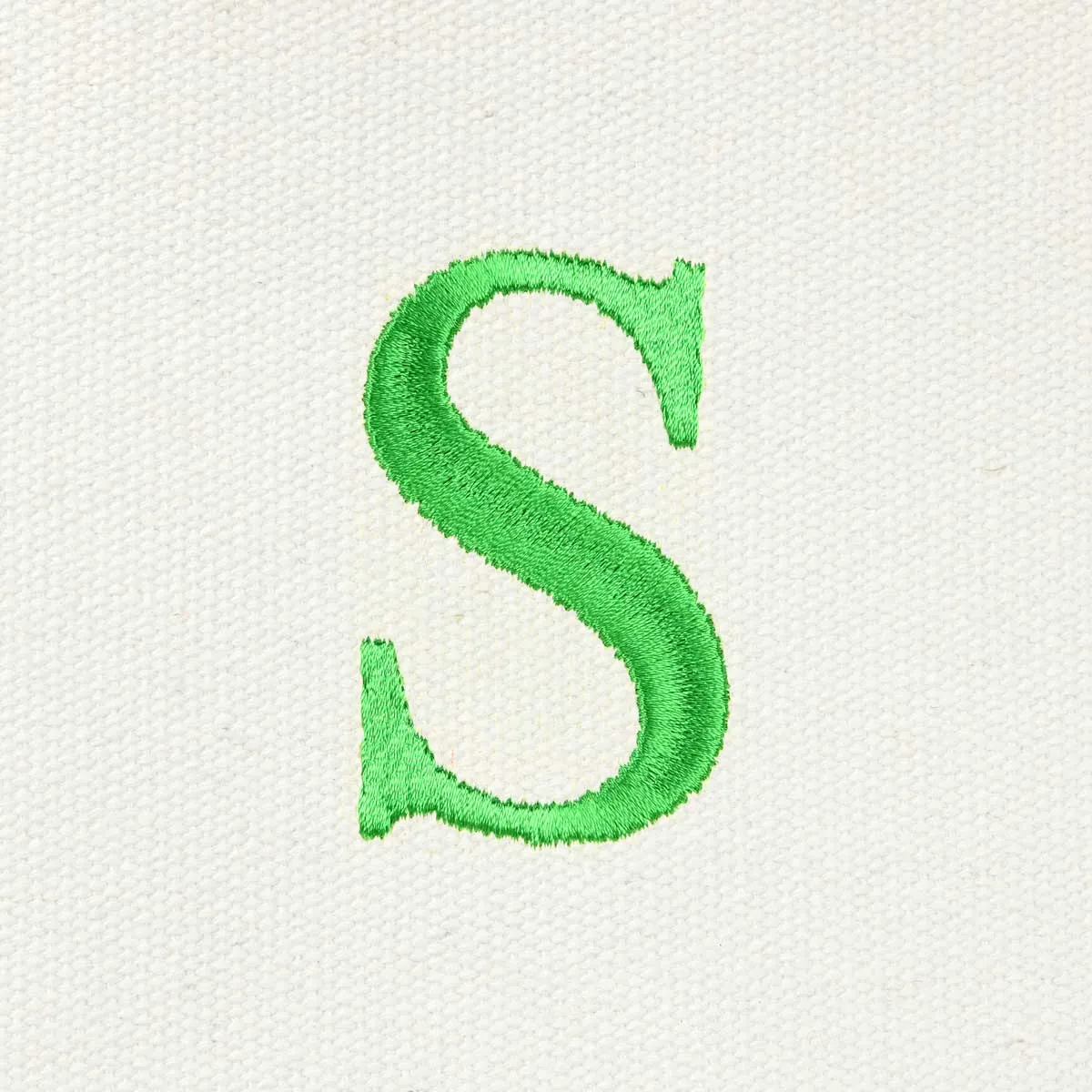 Dalix Medium Personalized Tote Bag Monogrammed Initial Letter - S