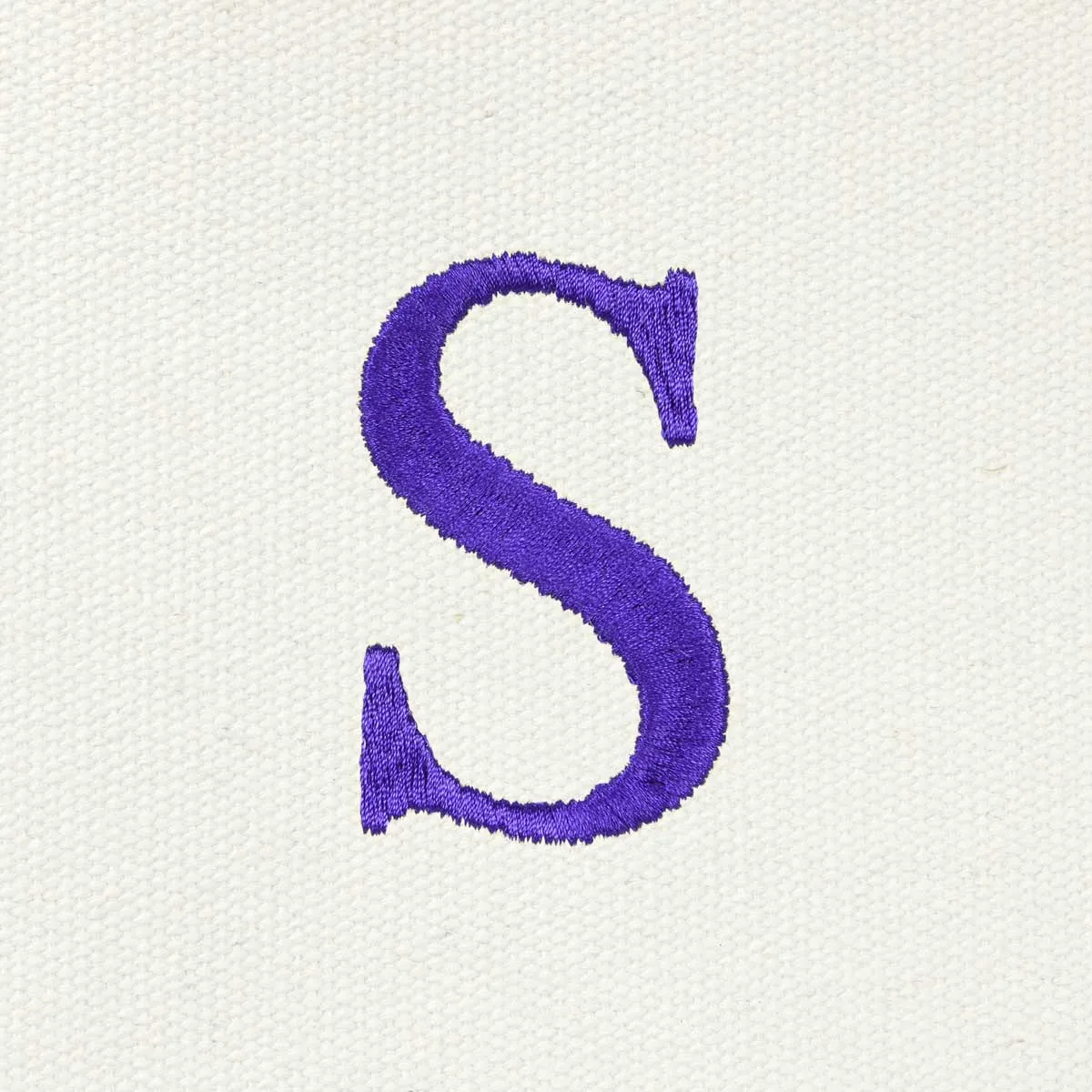 Dalix Medium Personalized Tote Bag Monogrammed Initial Letter - S