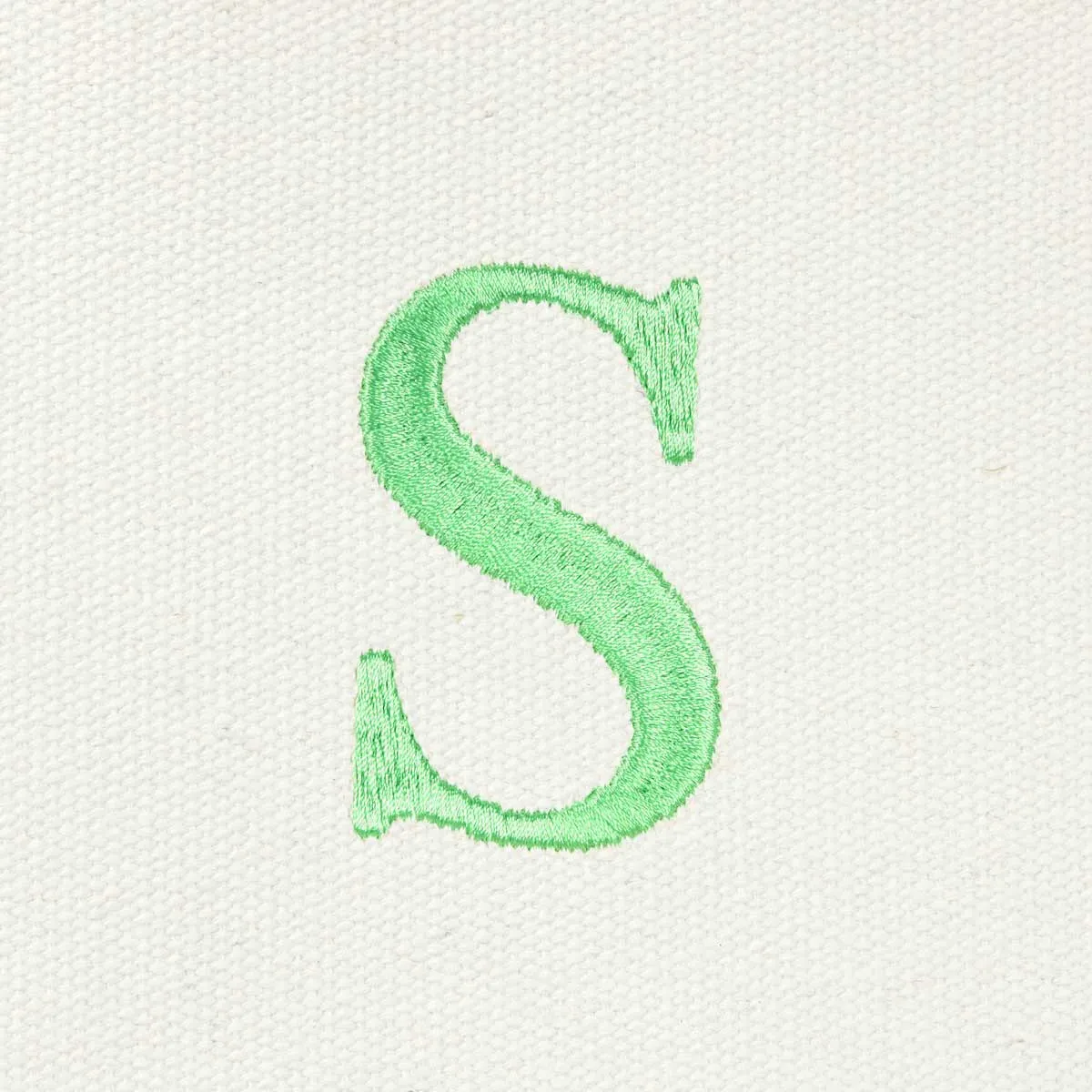 Dalix Medium Personalized Tote Bag Monogrammed Initial Letter - S