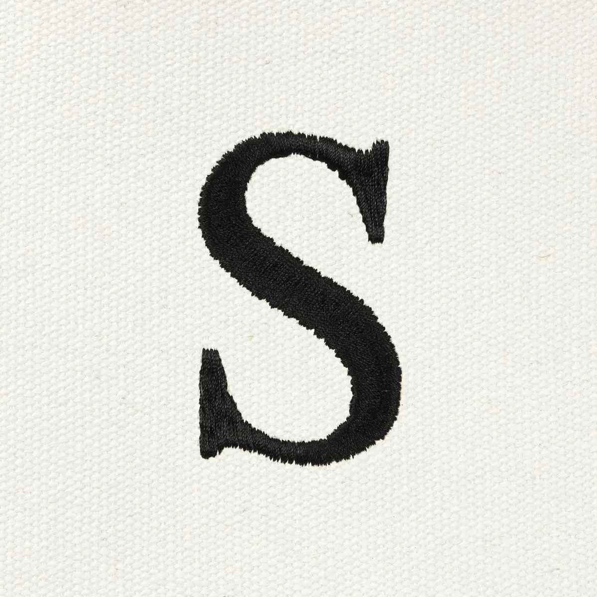 Dalix Medium Personalized Tote Bag Monogrammed Initial Letter - S