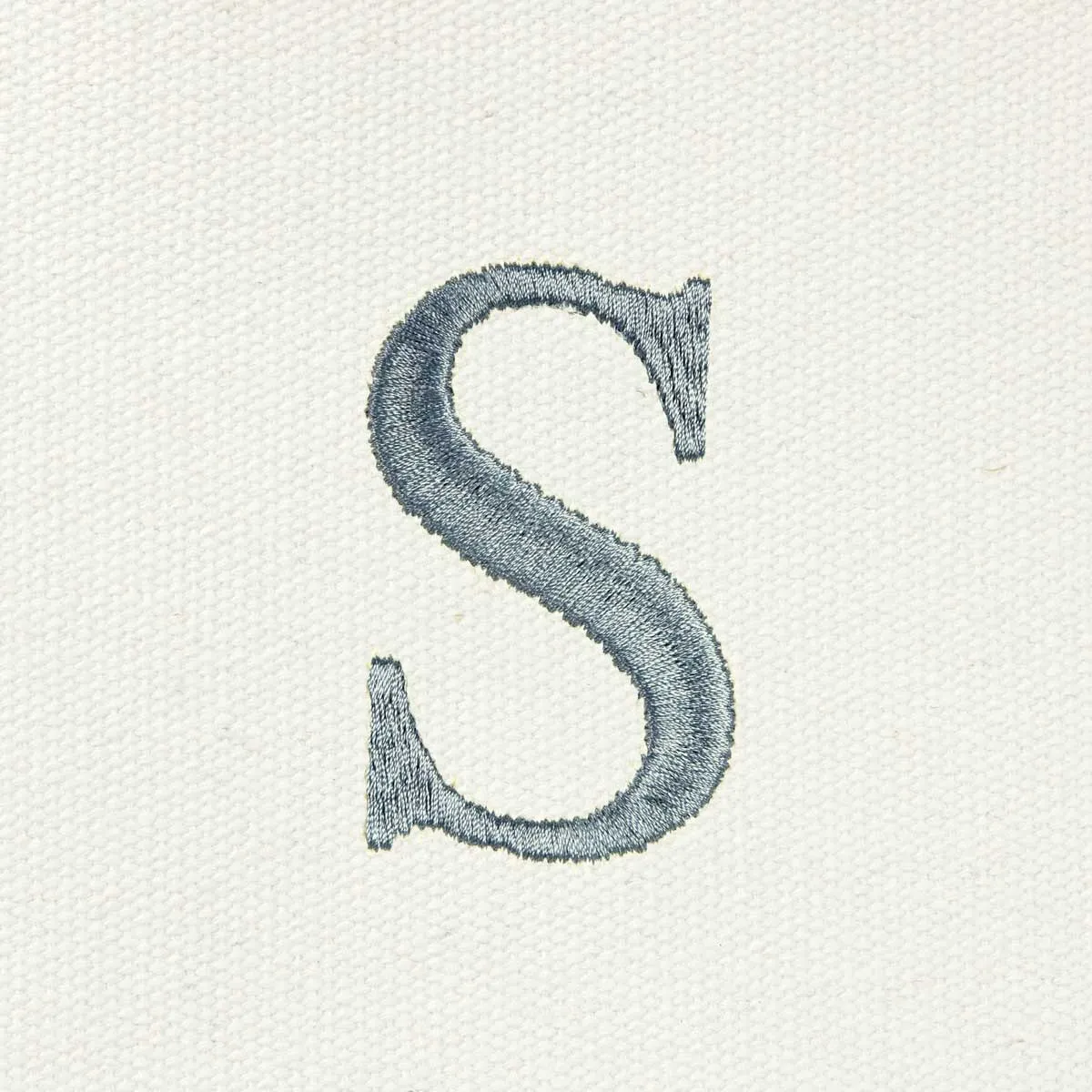 Dalix Medium Personalized Tote Bag Monogrammed Initial Letter - S