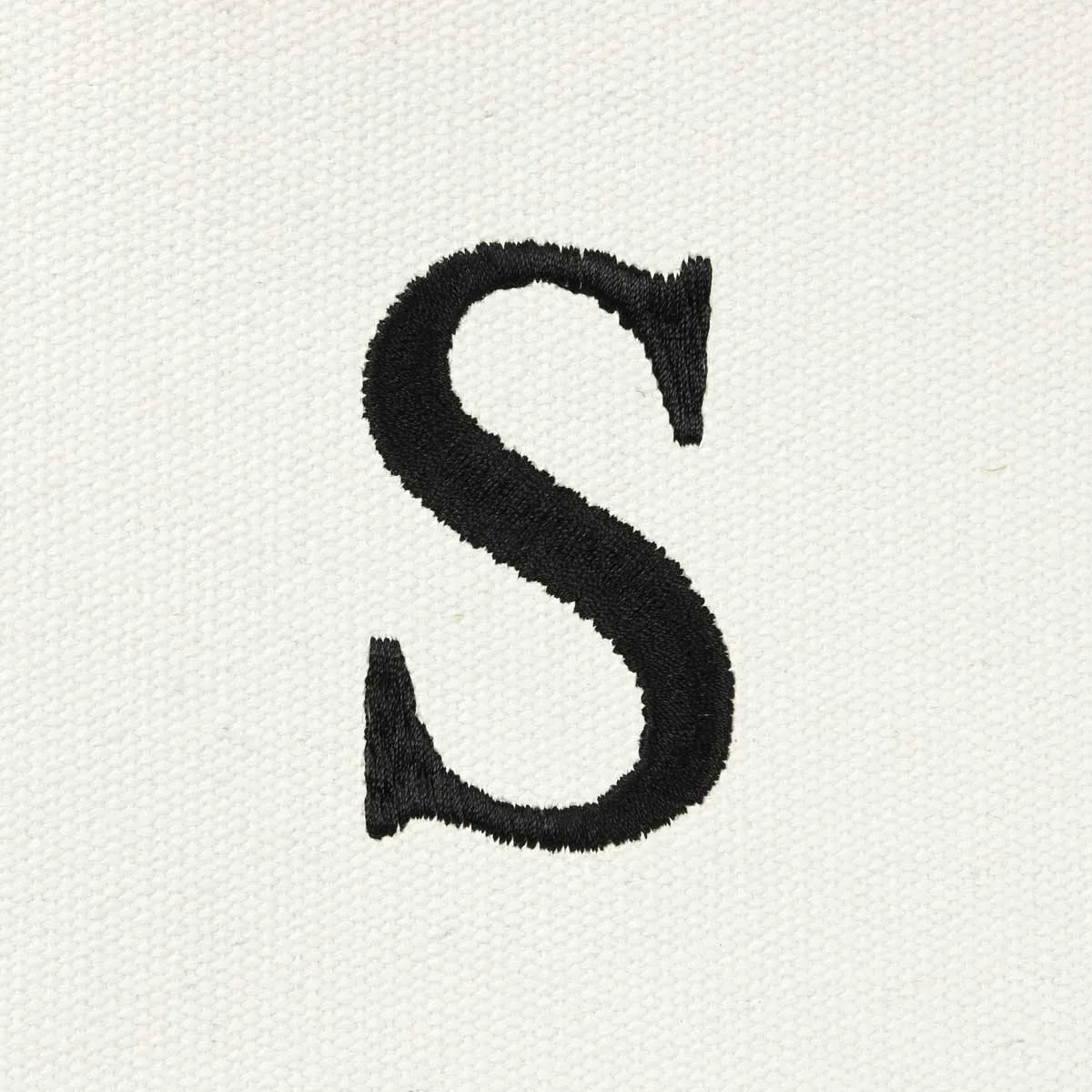 Dalix Medium Personalized Tote Bag Monogrammed Initial Letter - S