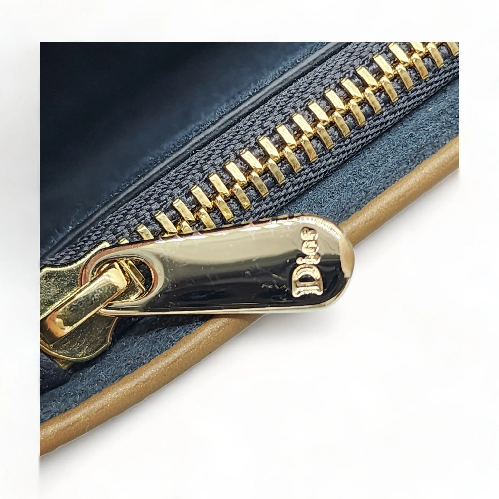 Dior Metallic Patent Micro-Cannage 30 Montaigne Convertible Bag Gold