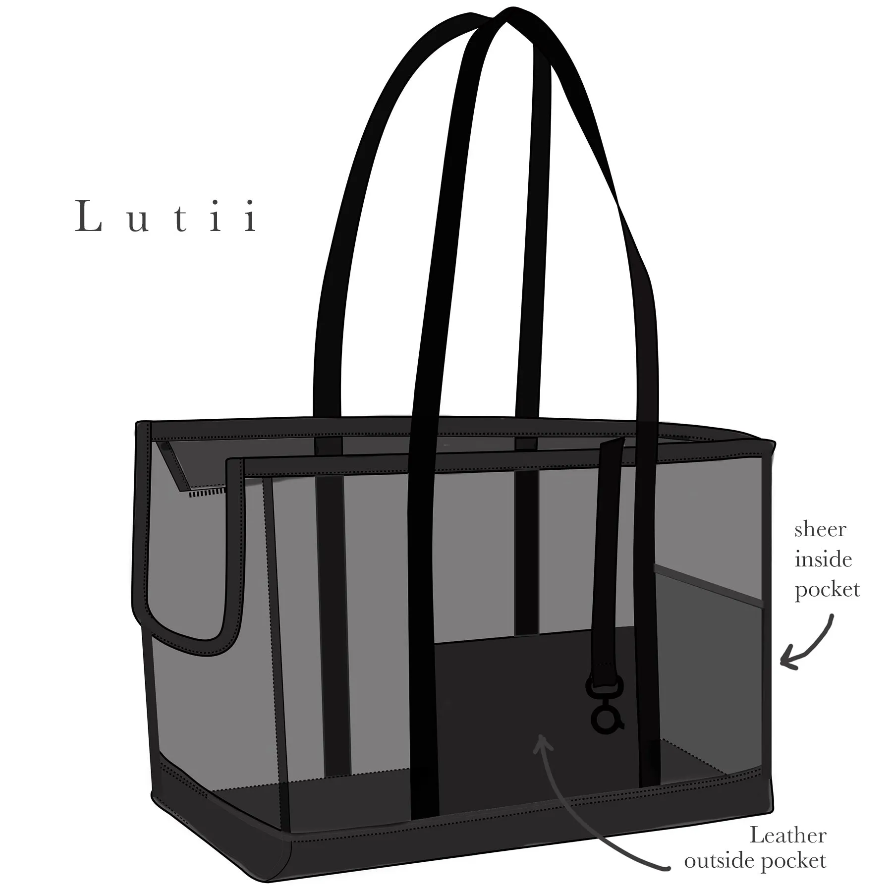 dog carrier dog carrier, non-overheating, spring/summer lightweight micro mesh pet tote. "The Voyer"