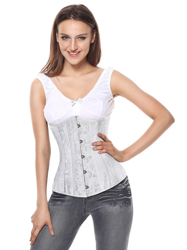 Double Heavy Spiral Steel Boned Underbust Waist Cincher Corset