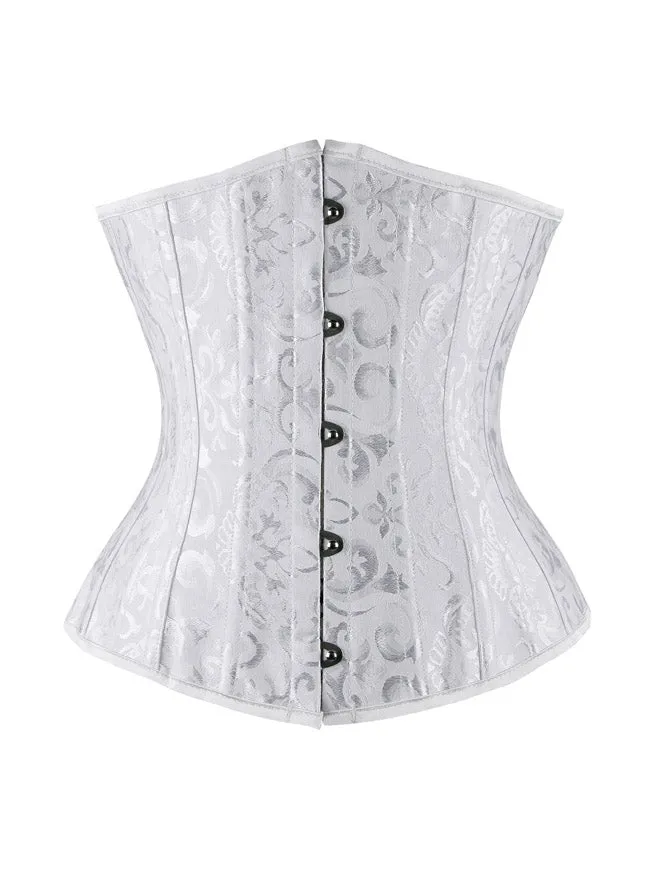 Double Heavy Spiral Steel Boned Underbust Waist Cincher Corset