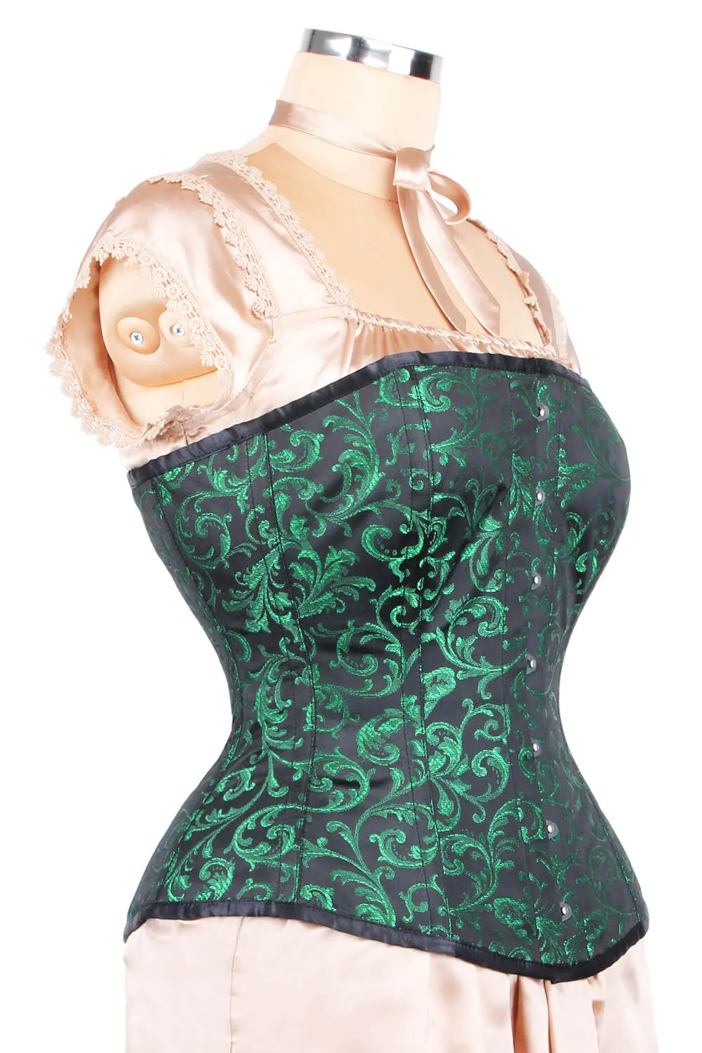 Edwardian Long Line Brocade Corset (ELC-401)