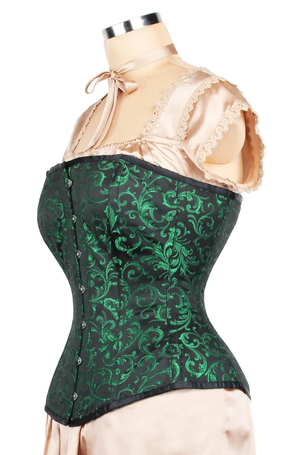 Edwardian Long Line Brocade Corset (ELC-401)