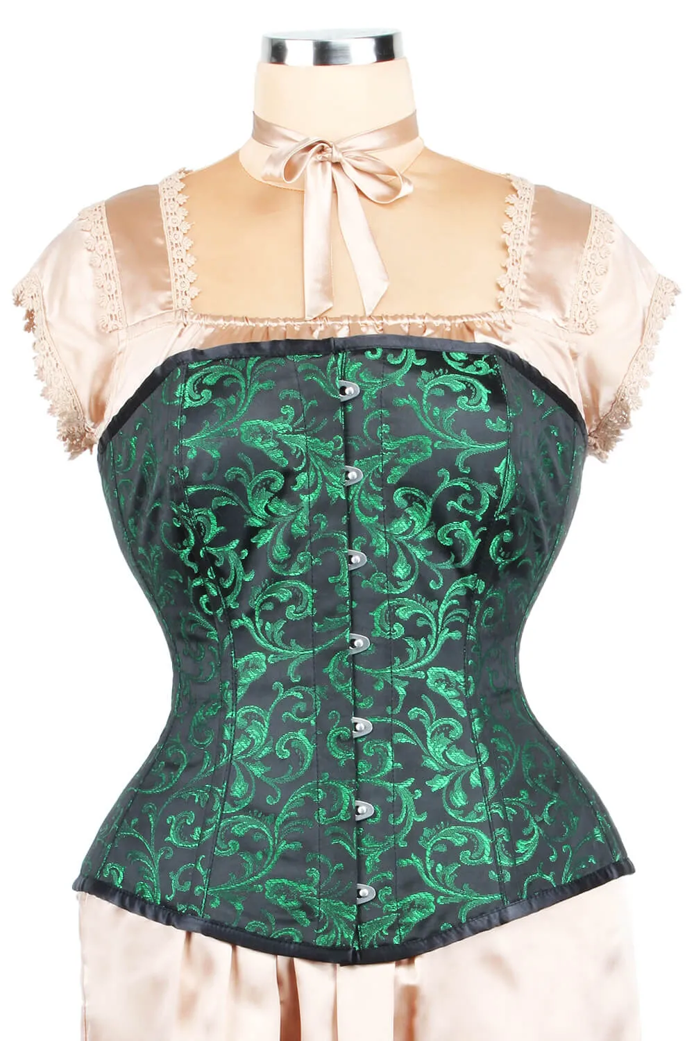 Edwardian Long Line Brocade Corset (ELC-401)