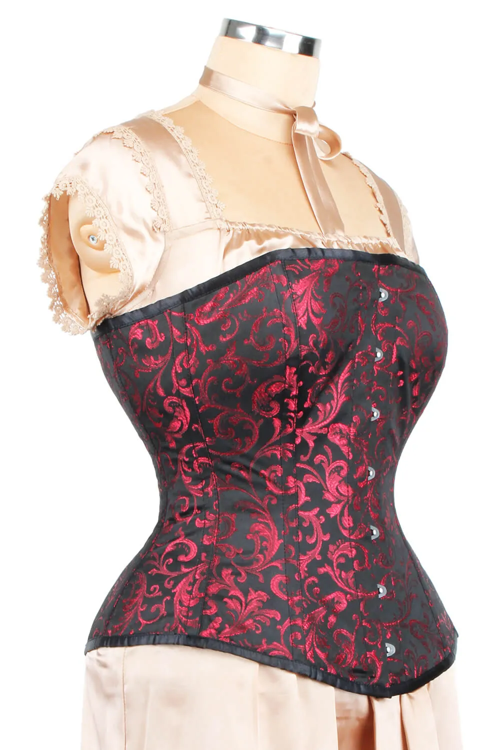 Edwardian Long Line Brocade Corset (ELC-401)