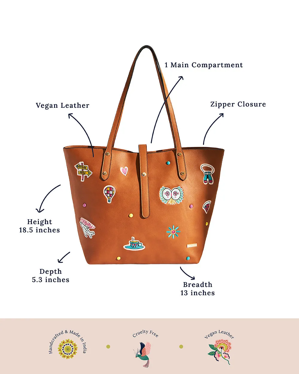 Embroidered Daydreams Tote Bag